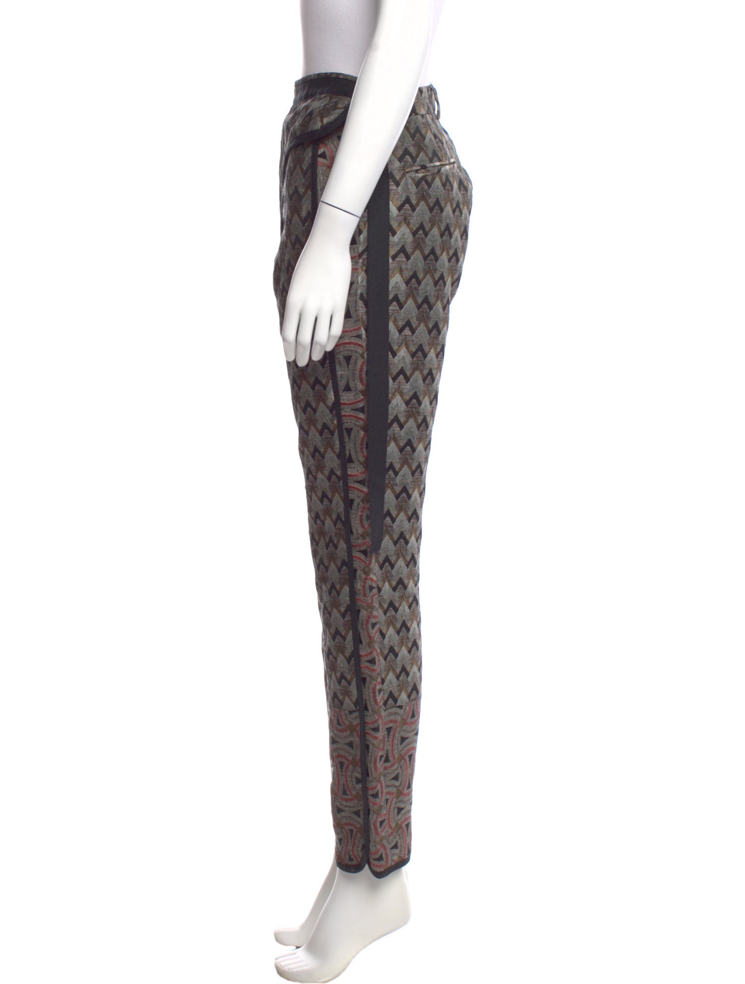 Dries Van Noten Printed Straight Leg Pants