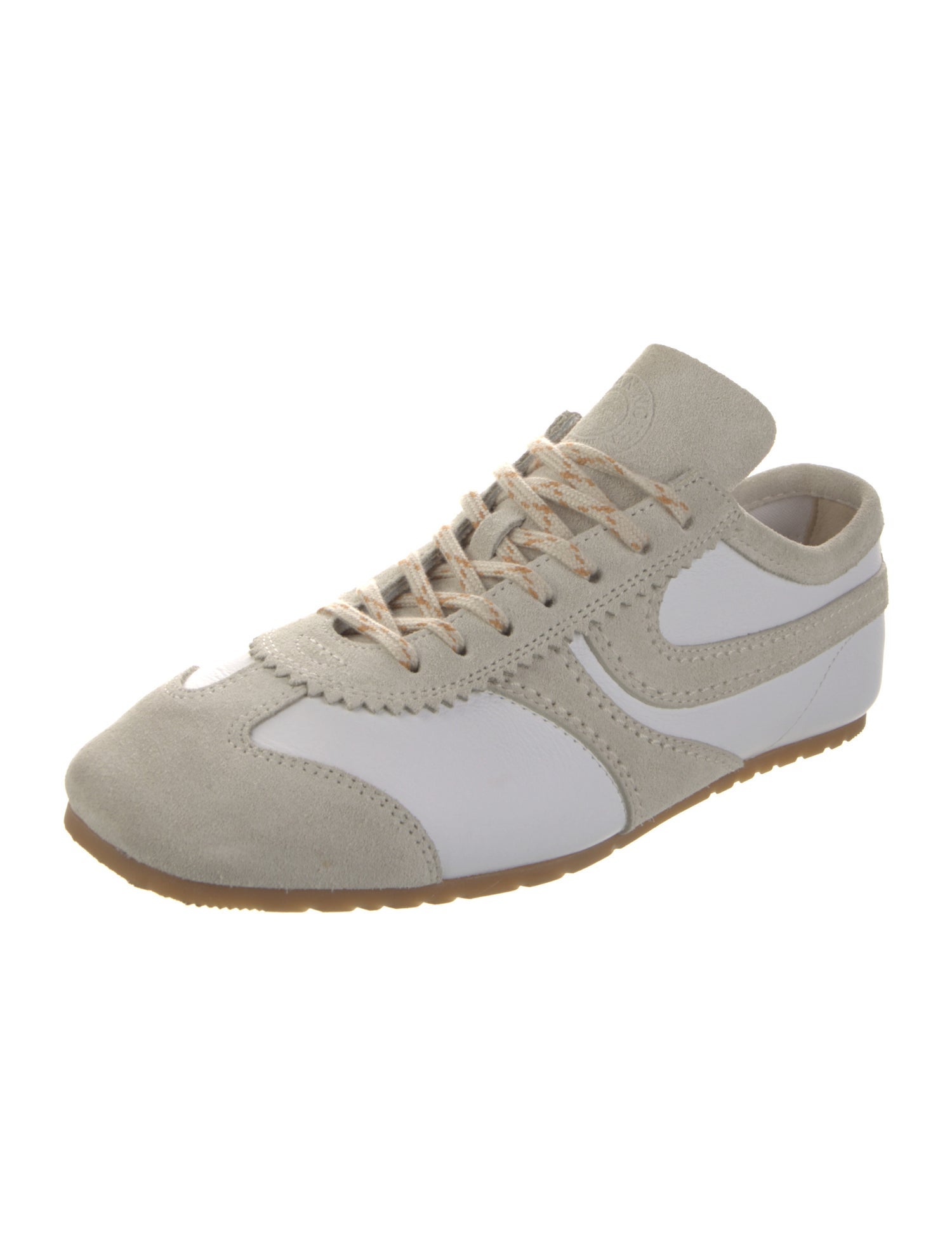 Dries Van Noten Suede Colorblock Pattern Sneakers