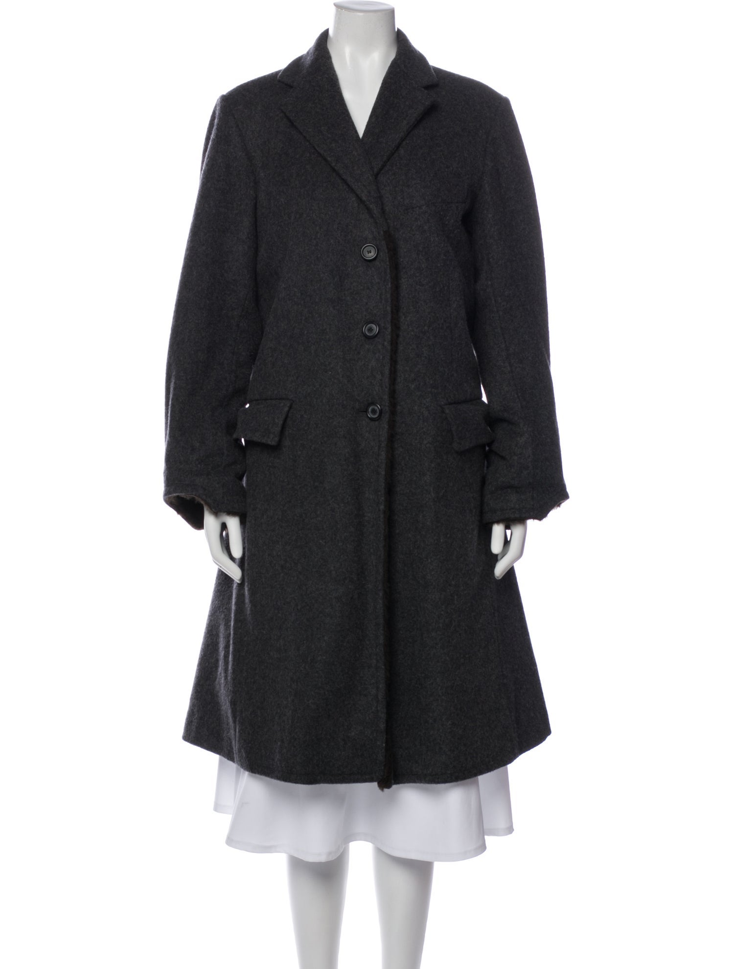Dries Van Noten Vintage Late 1990's - Early 2000's Peacoat
