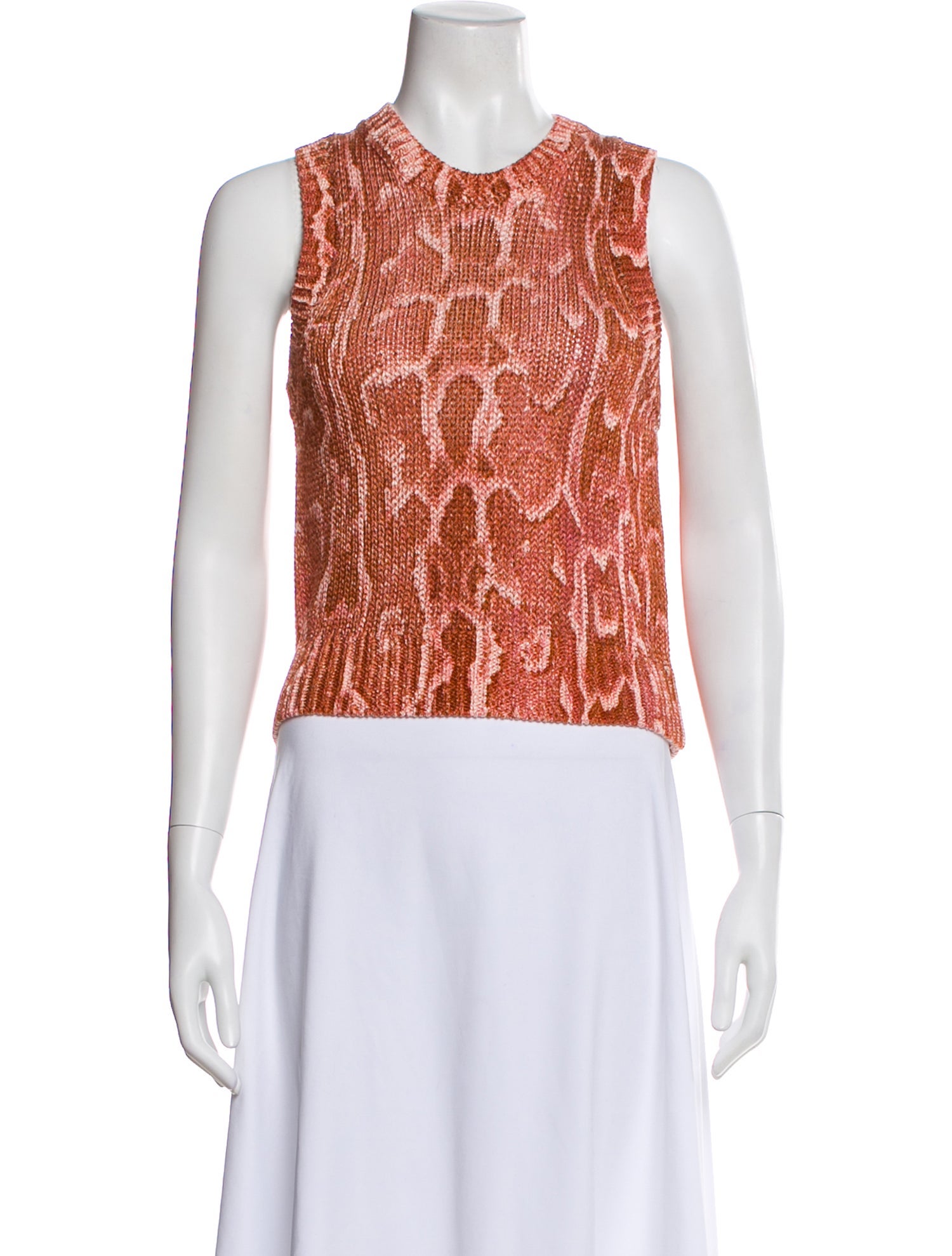 Dries Van Noten Animal Print Crew Neck Top