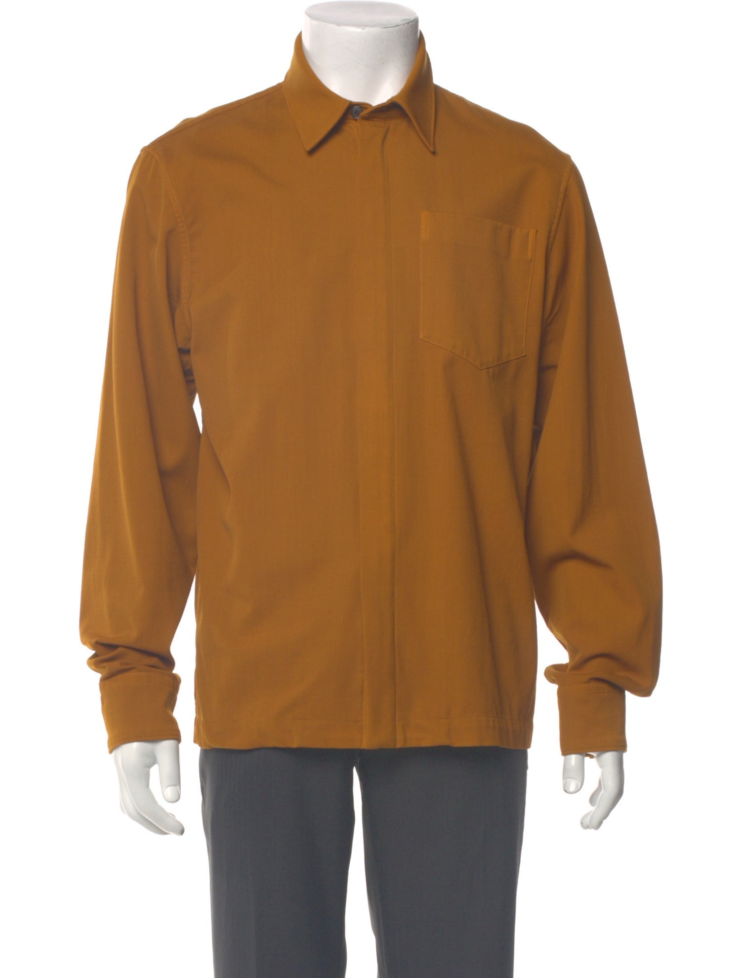 Dries Van Noten Wool Long Sleeve Shirt