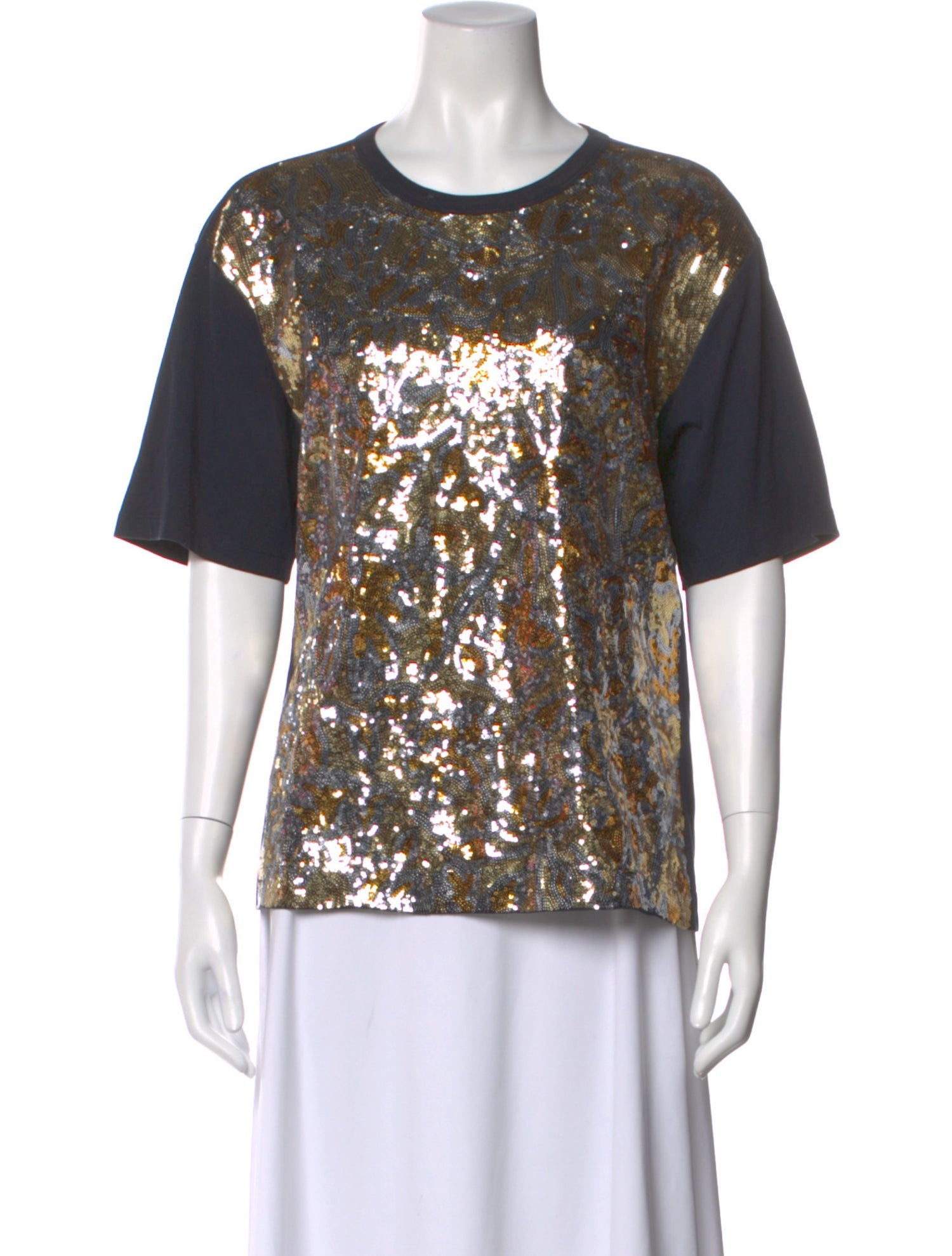 Dries Van Noten Patterned Crew Neck T-Shirt