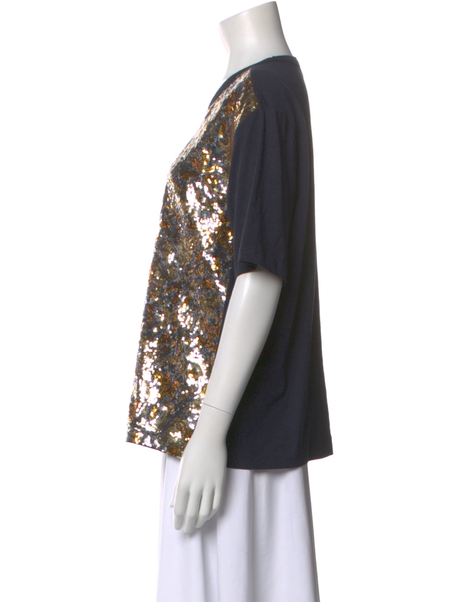 Dries Van Noten Patterned Crew Neck T-Shirt