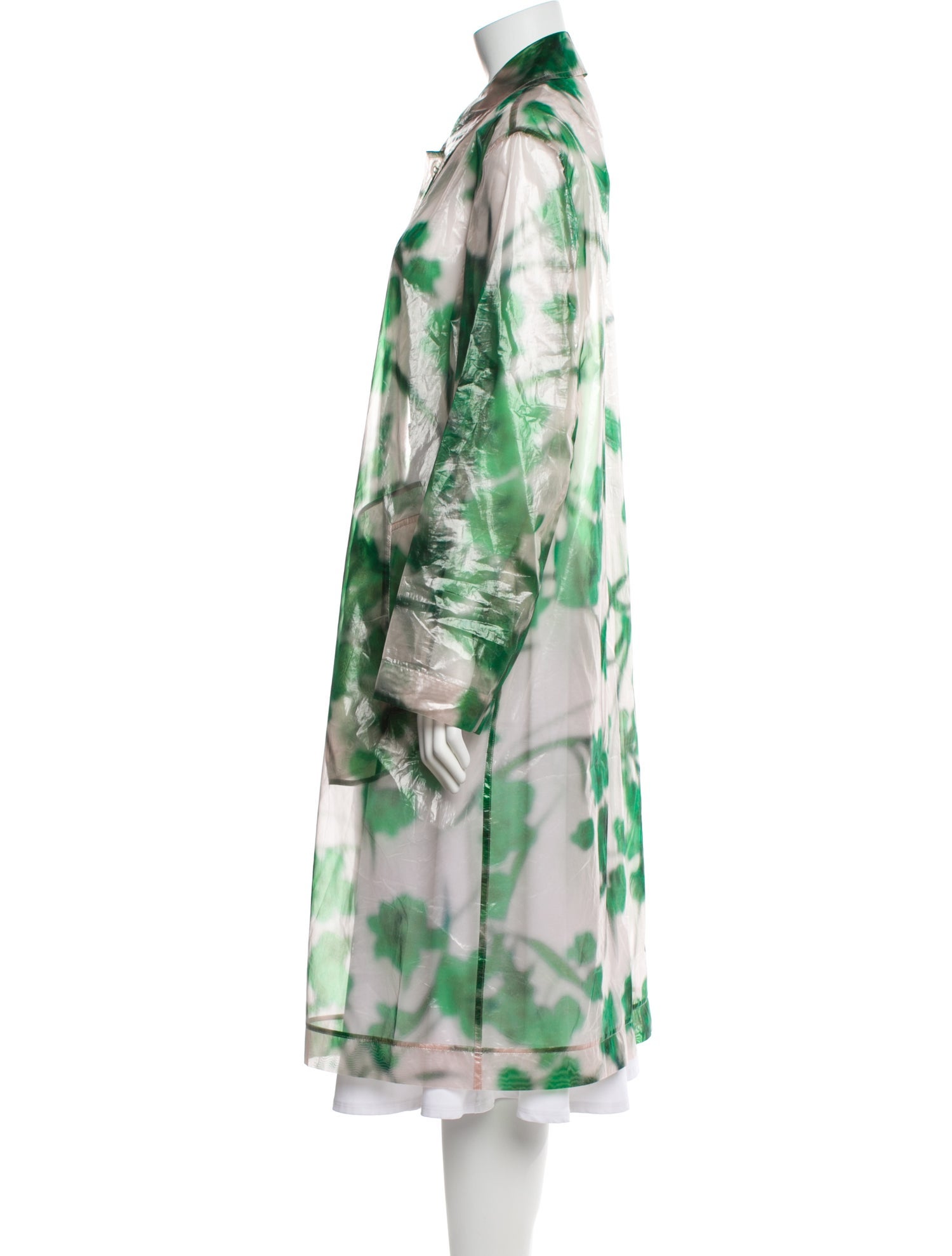 Dries Van Noten Tie-Dye Print Trench Coat
