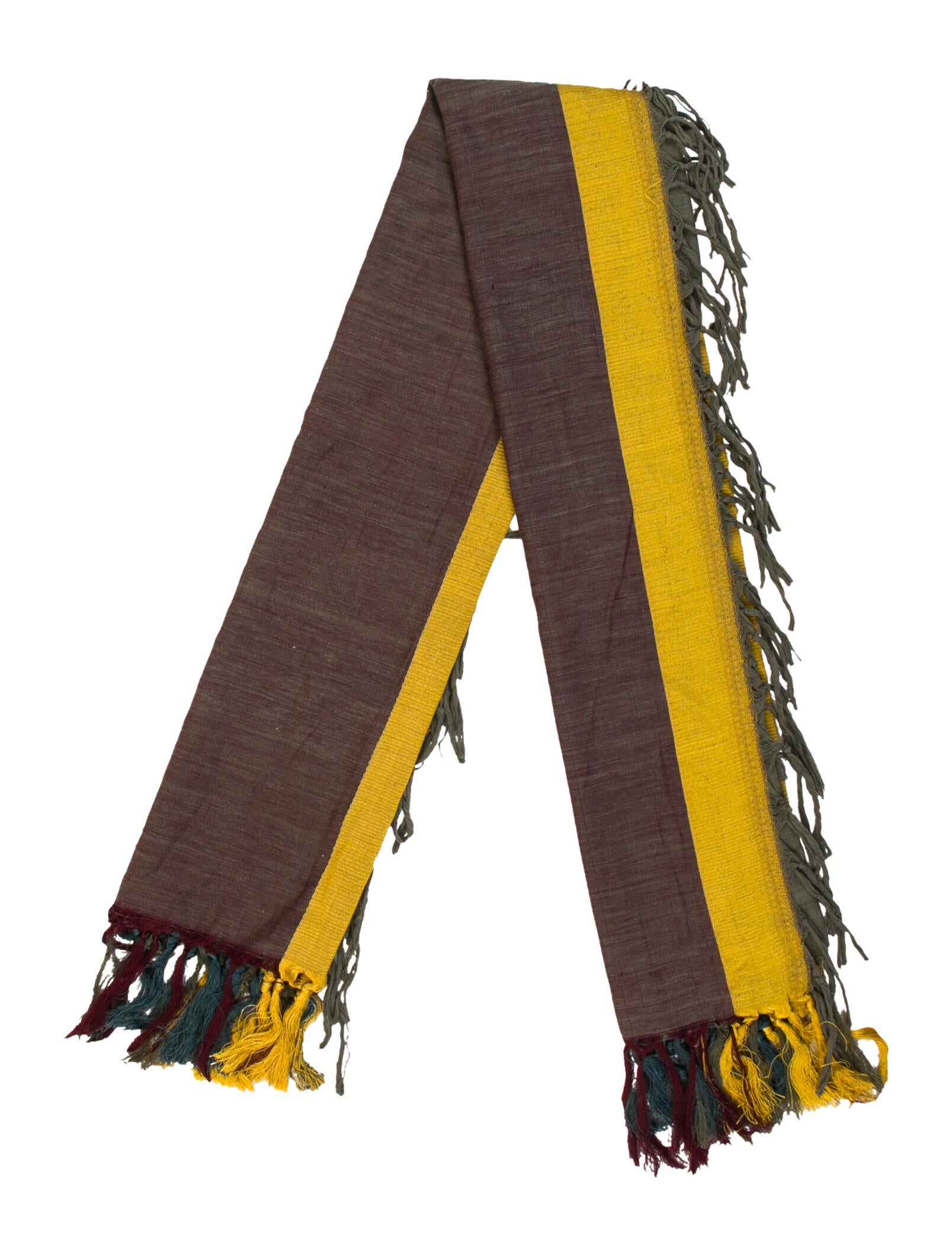 Dries Van Noten Colorblock Pattern Scarf