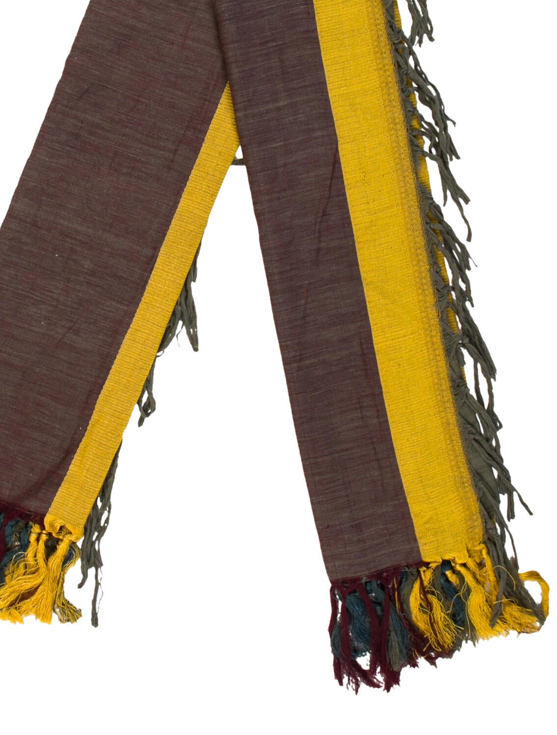 Dries Van Noten Colorblock Pattern Scarf