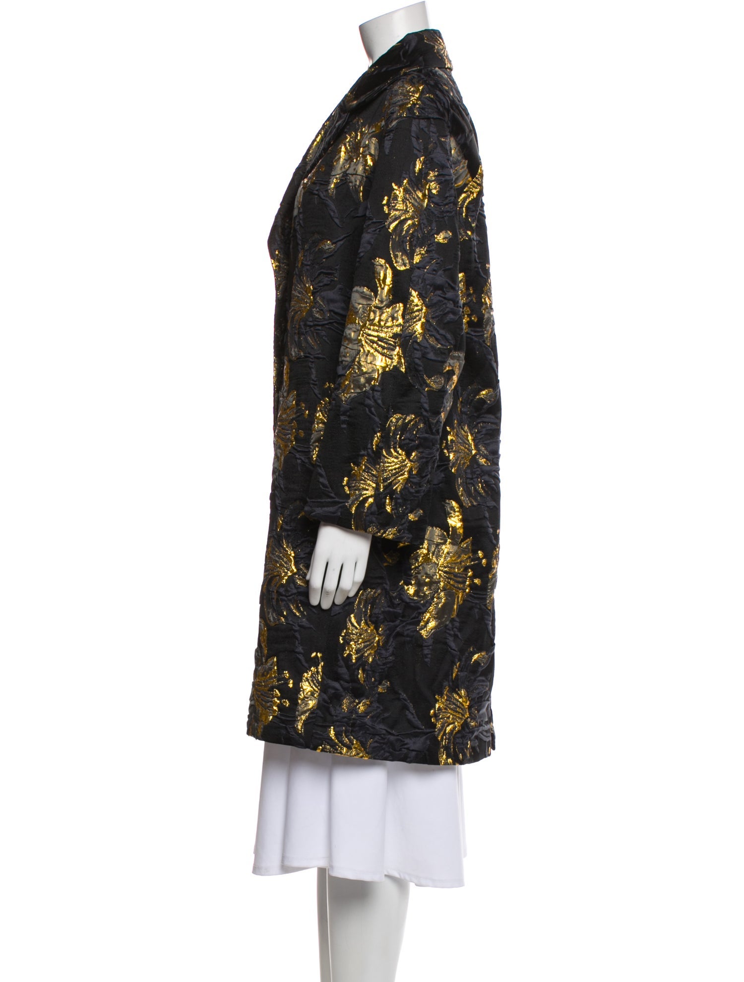 Dries Van Noten Floral Print Coat