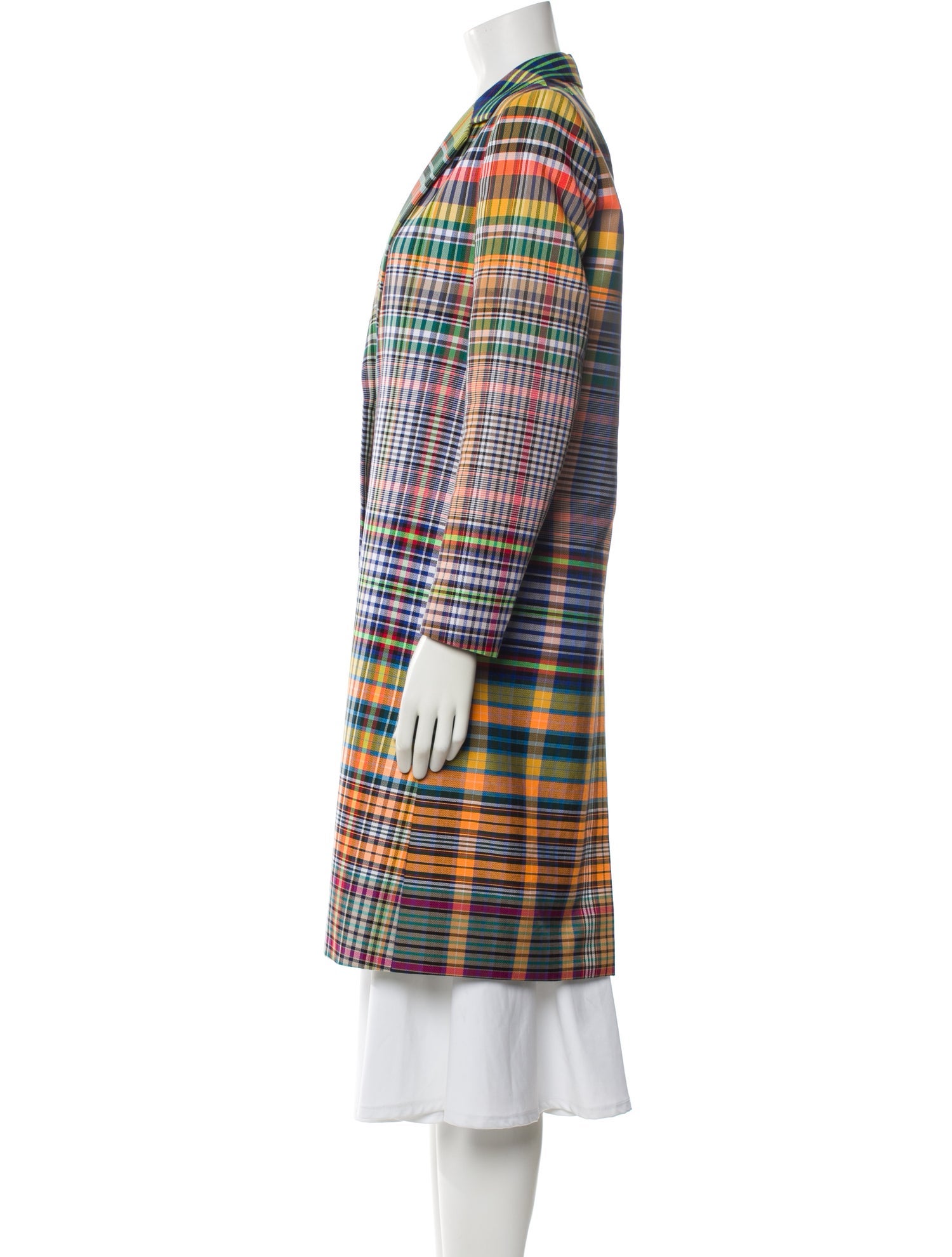 Dries Van Noten Plaid Print Coat