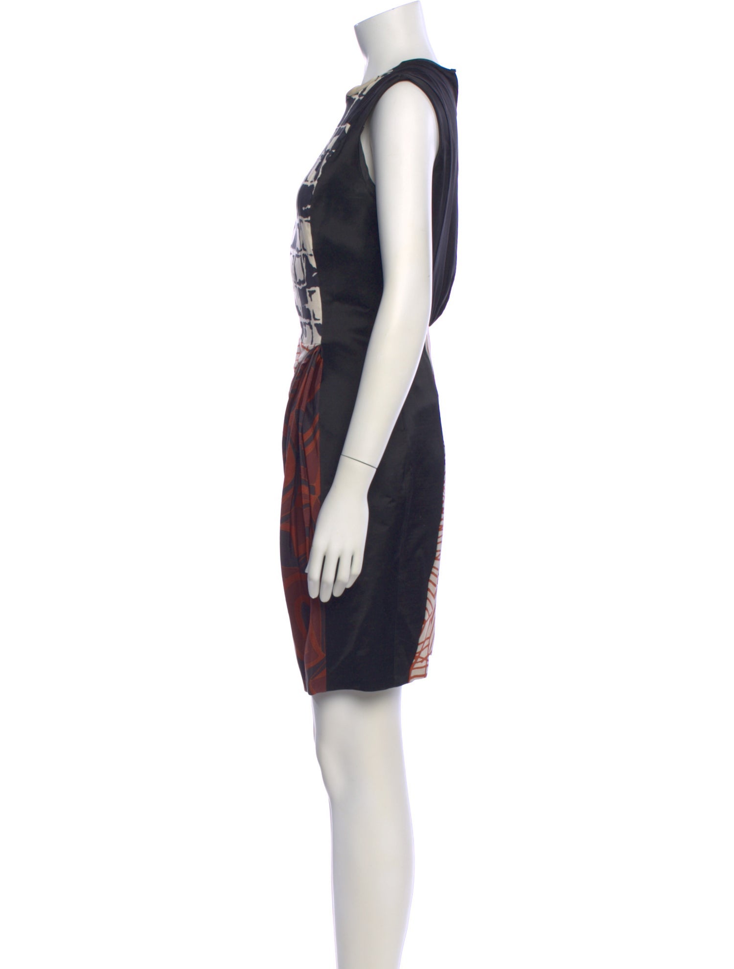 Dries Van Noten Silk Knee-Length Dress