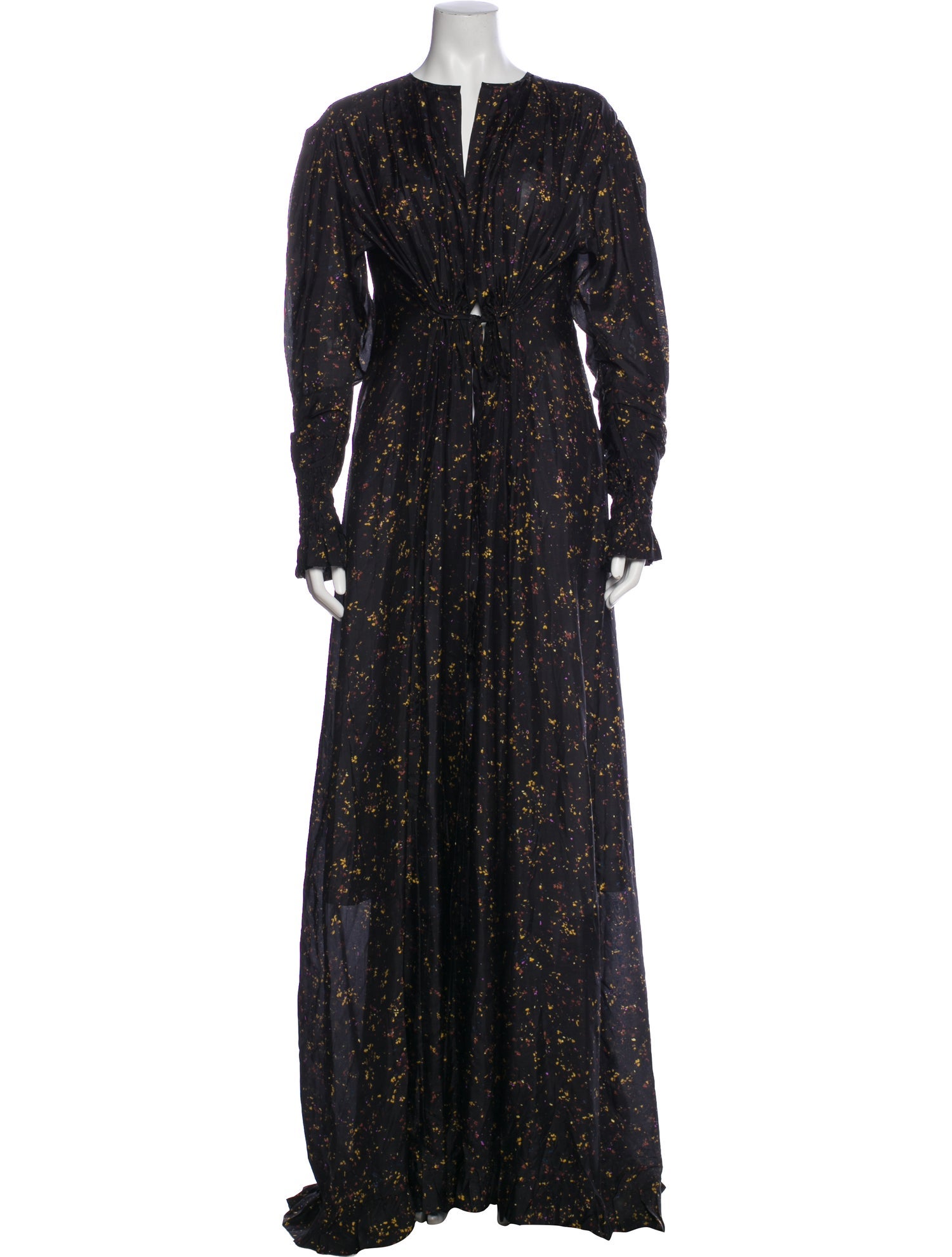 Dries Van Noten Silk Printed Robe