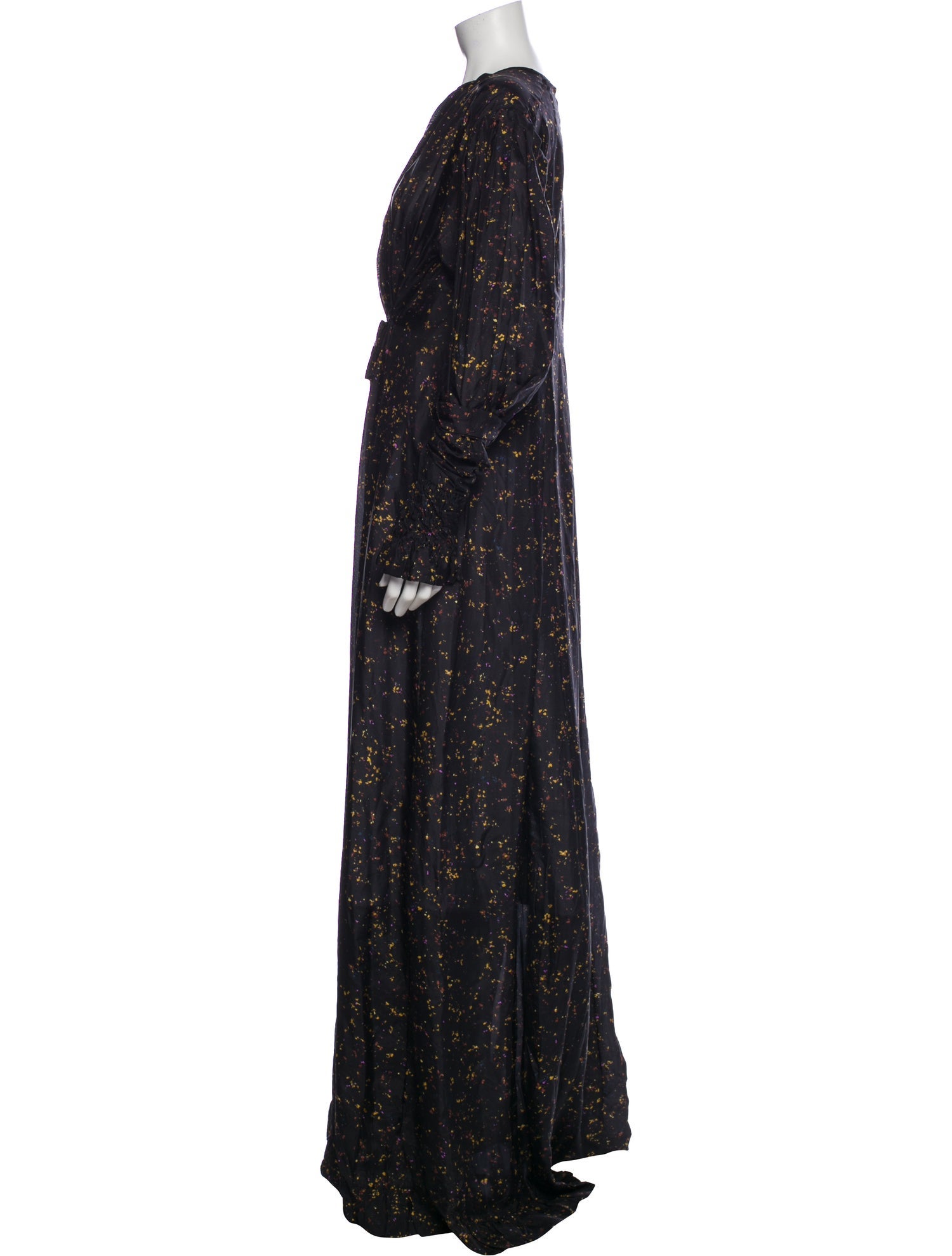 Dries Van Noten Silk Printed Robe