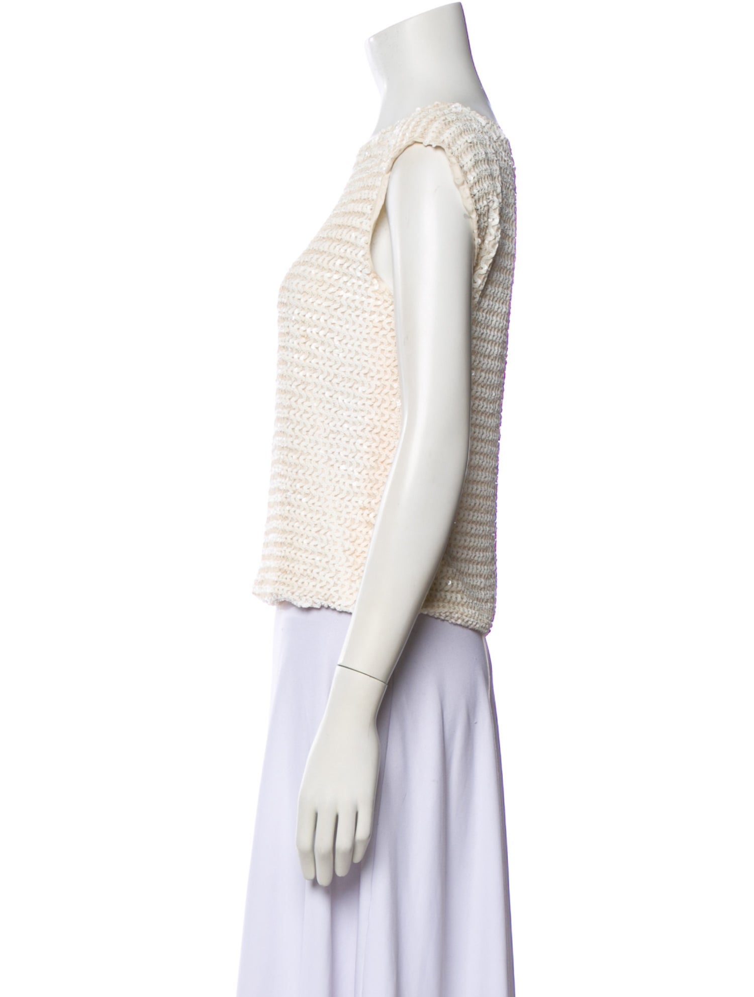 Dries Van Noten Silk Crew Neck Top