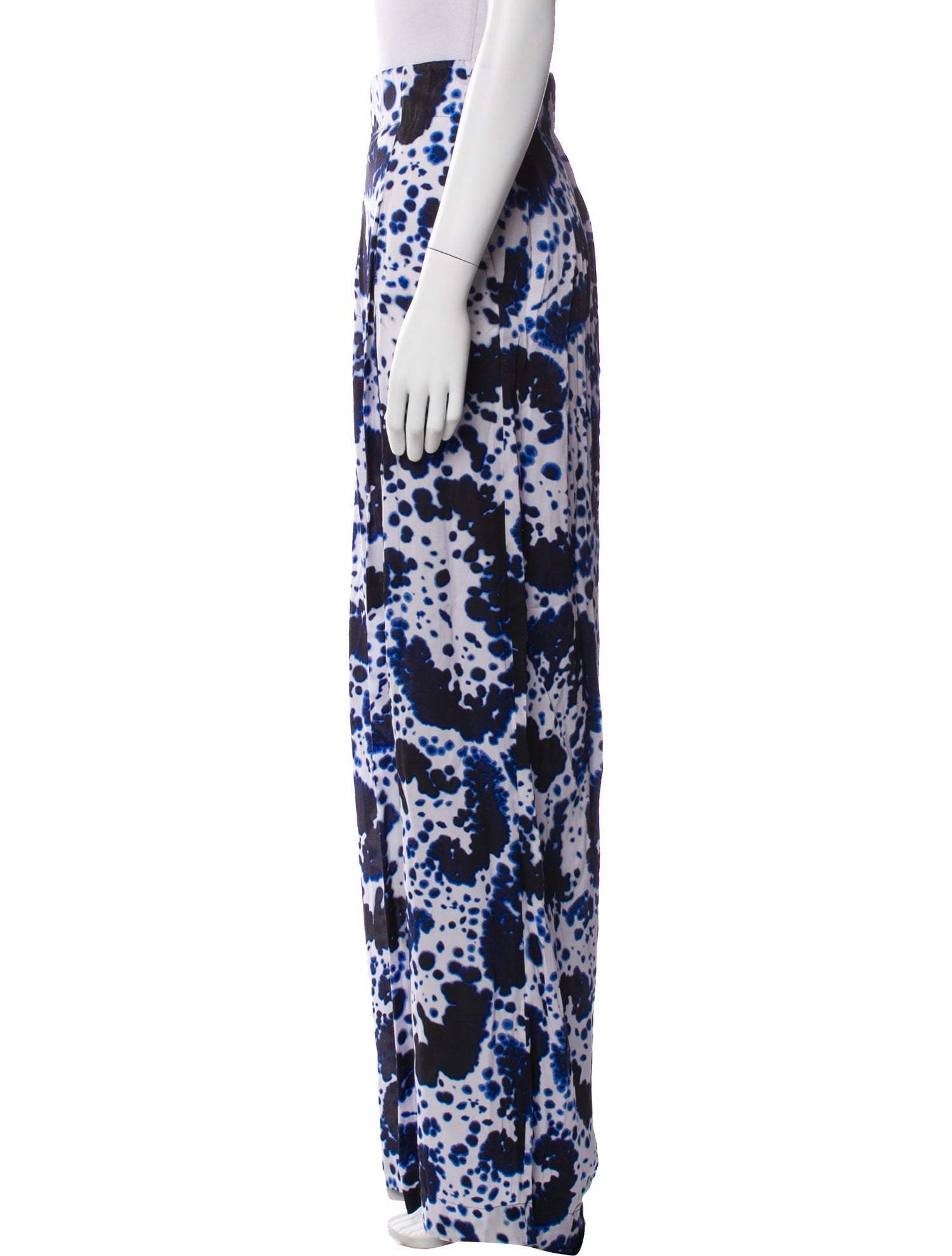 Dries Van Noten Tie-Dye Print Wide Leg Pants w/ Tags