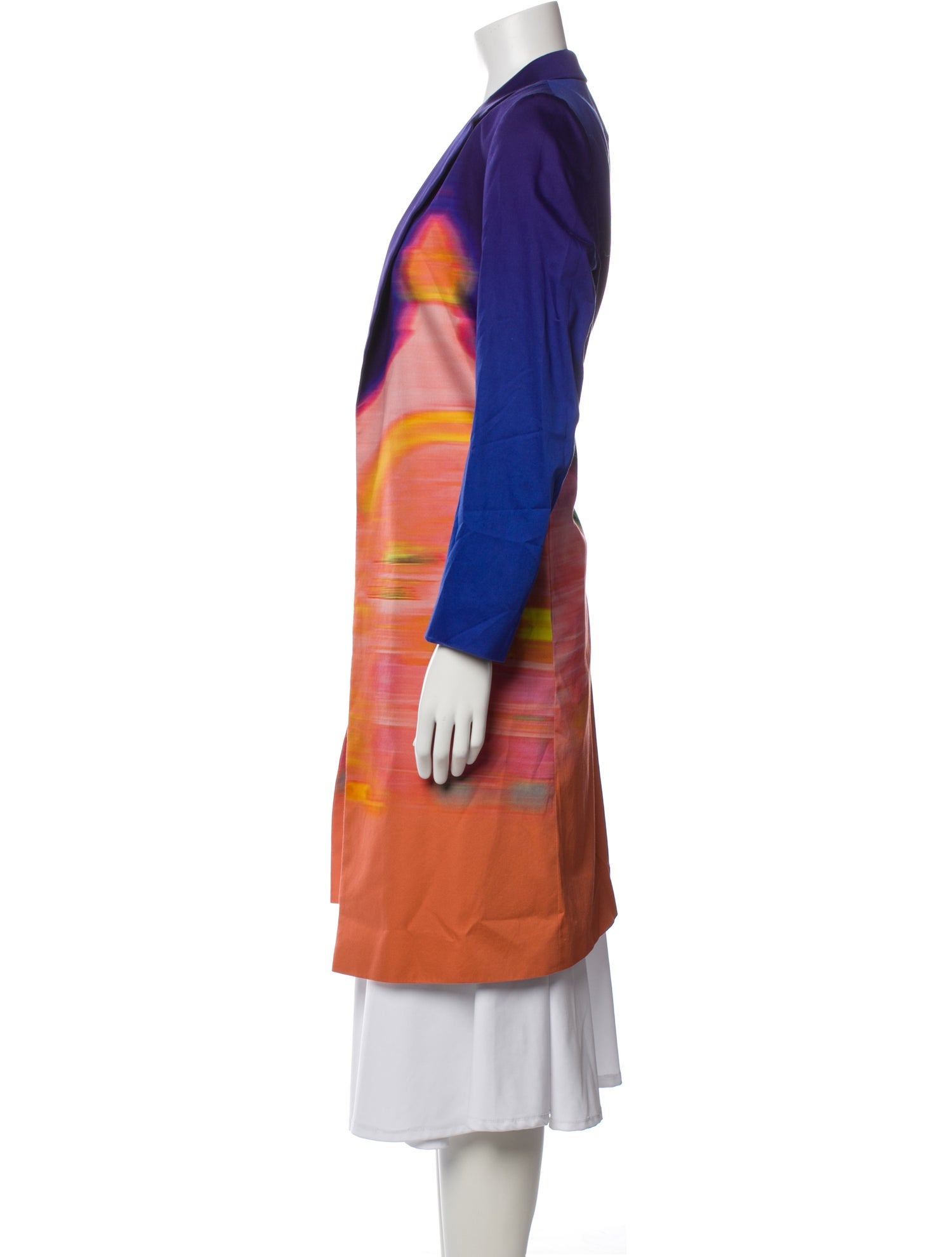 Dries Van Noten Tie-Dye Print Coat