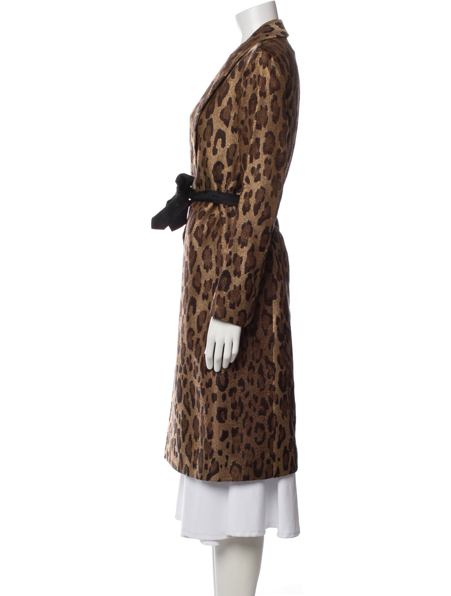 Dries Van Noten Animal Print Coat