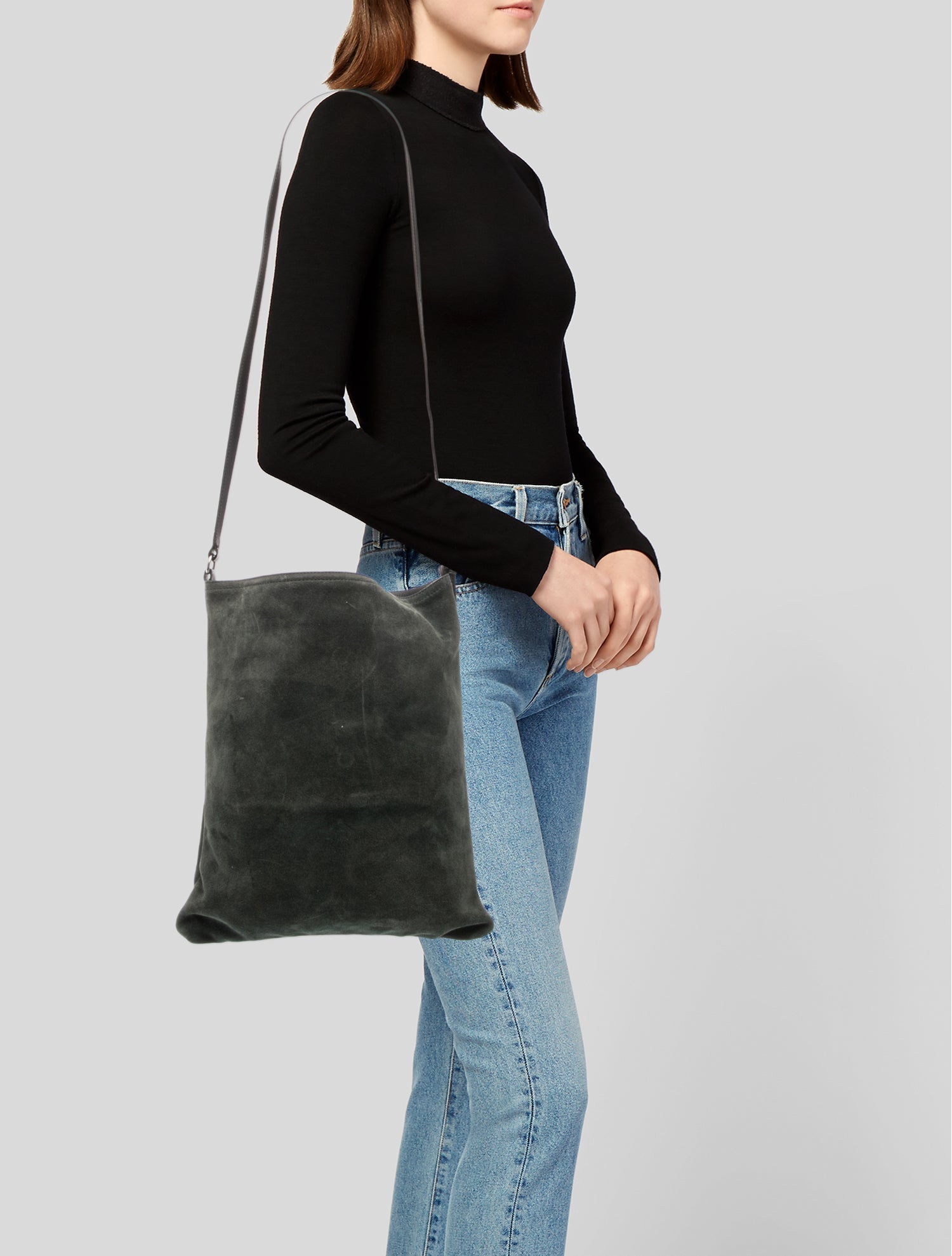Dries Van Noten Leather Messenger Bag