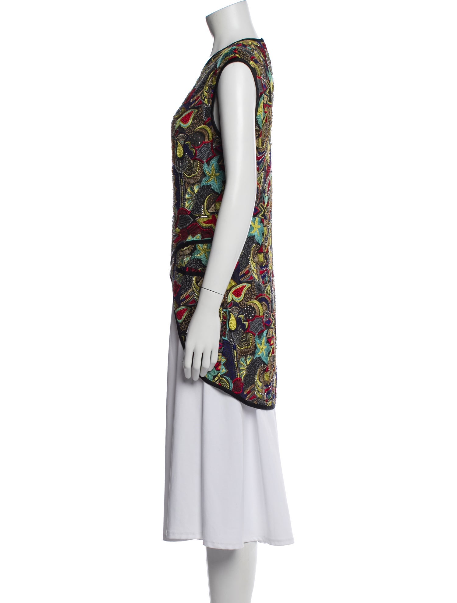 Dries Van Noten Patterned Crew Neck Top