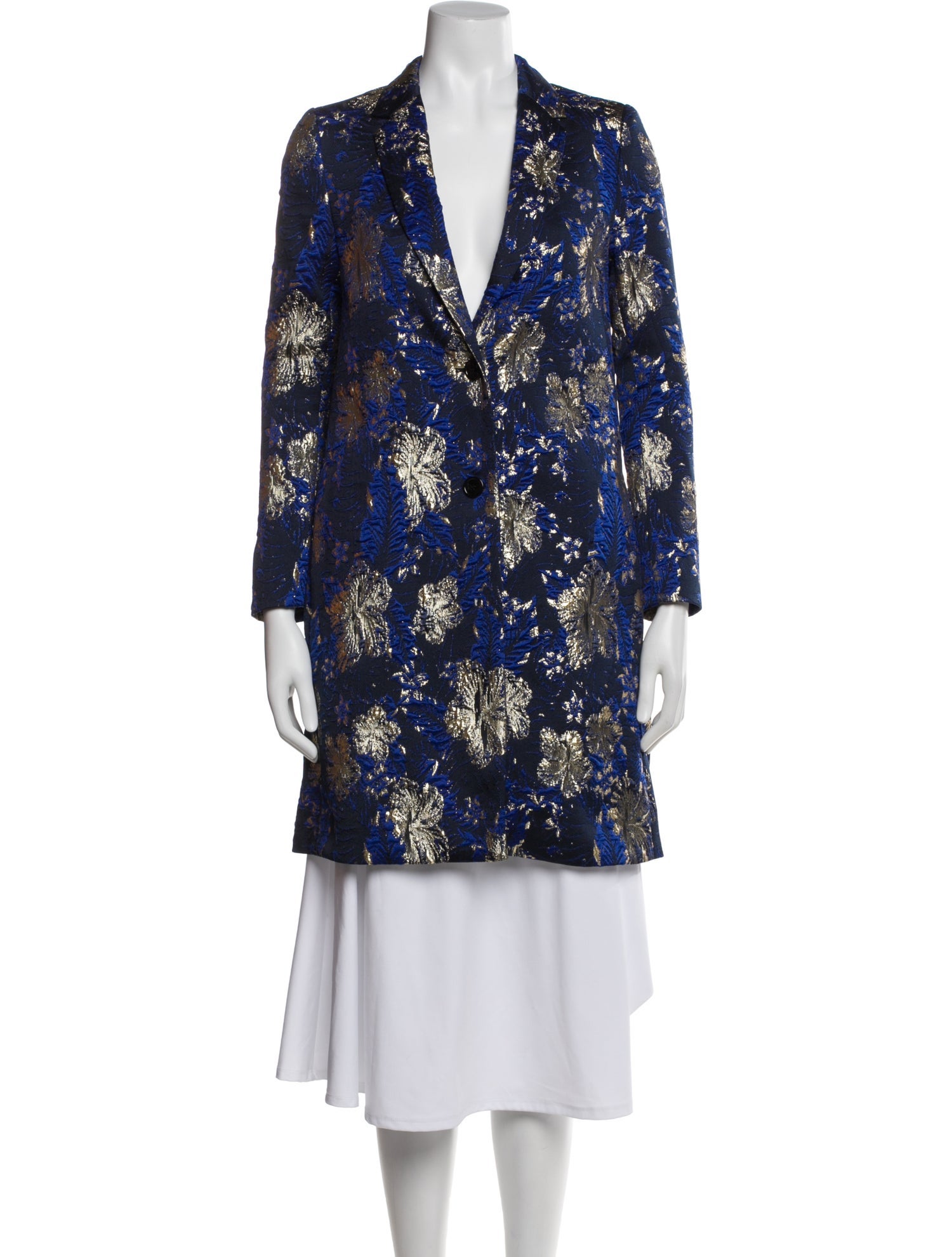 Dries Van Noten Floral Print Coat