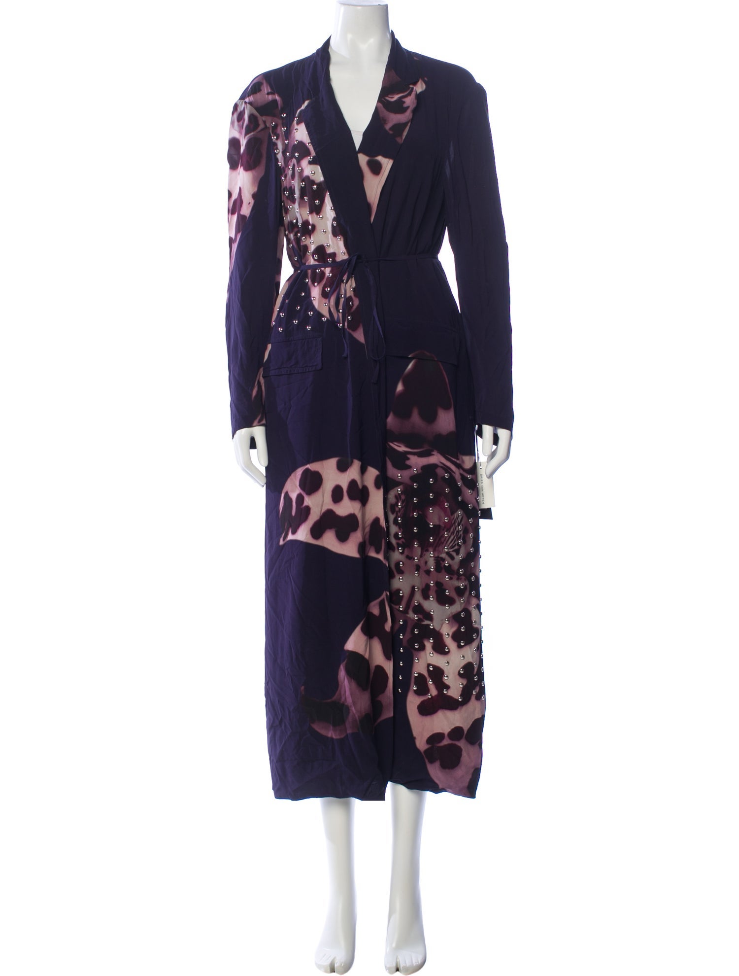 Dries Van Noten Floral Print Trench Coat w/ Tags