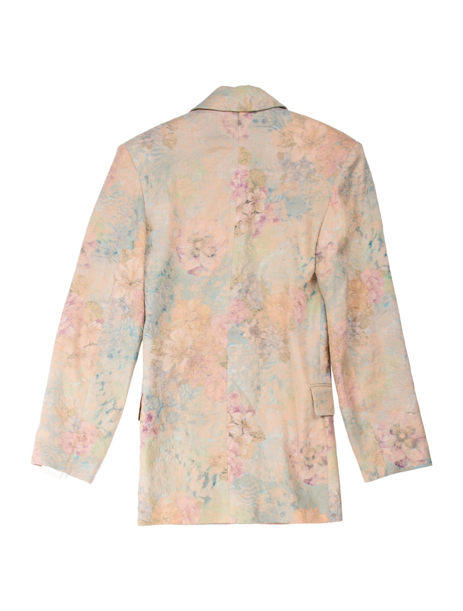 Dries Van Noten Linen Floral Print Coat
