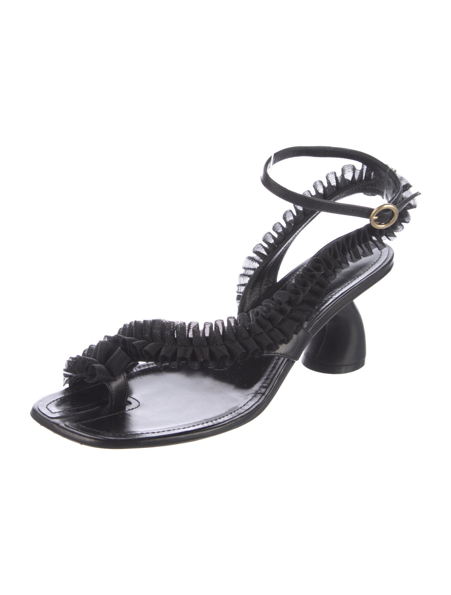 Dries Van Noten Leather Slingback Sandals