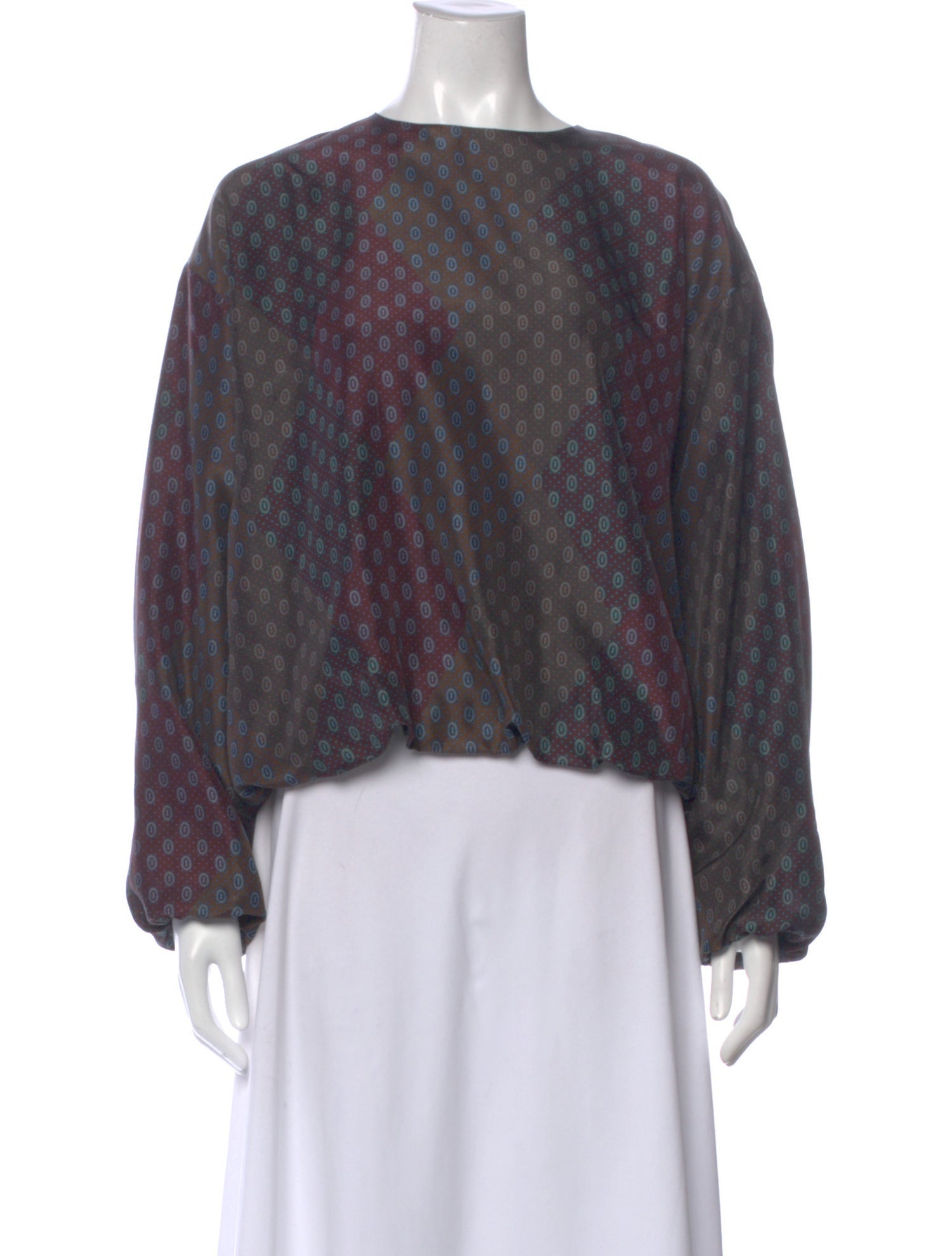 Dries Van Noten Silk Printed Top