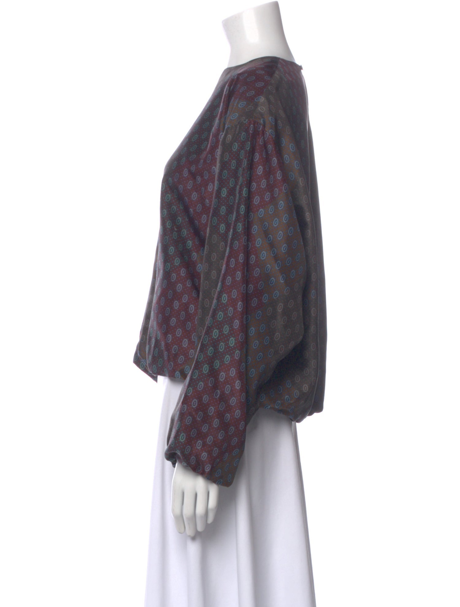 Dries Van Noten Silk Printed Top