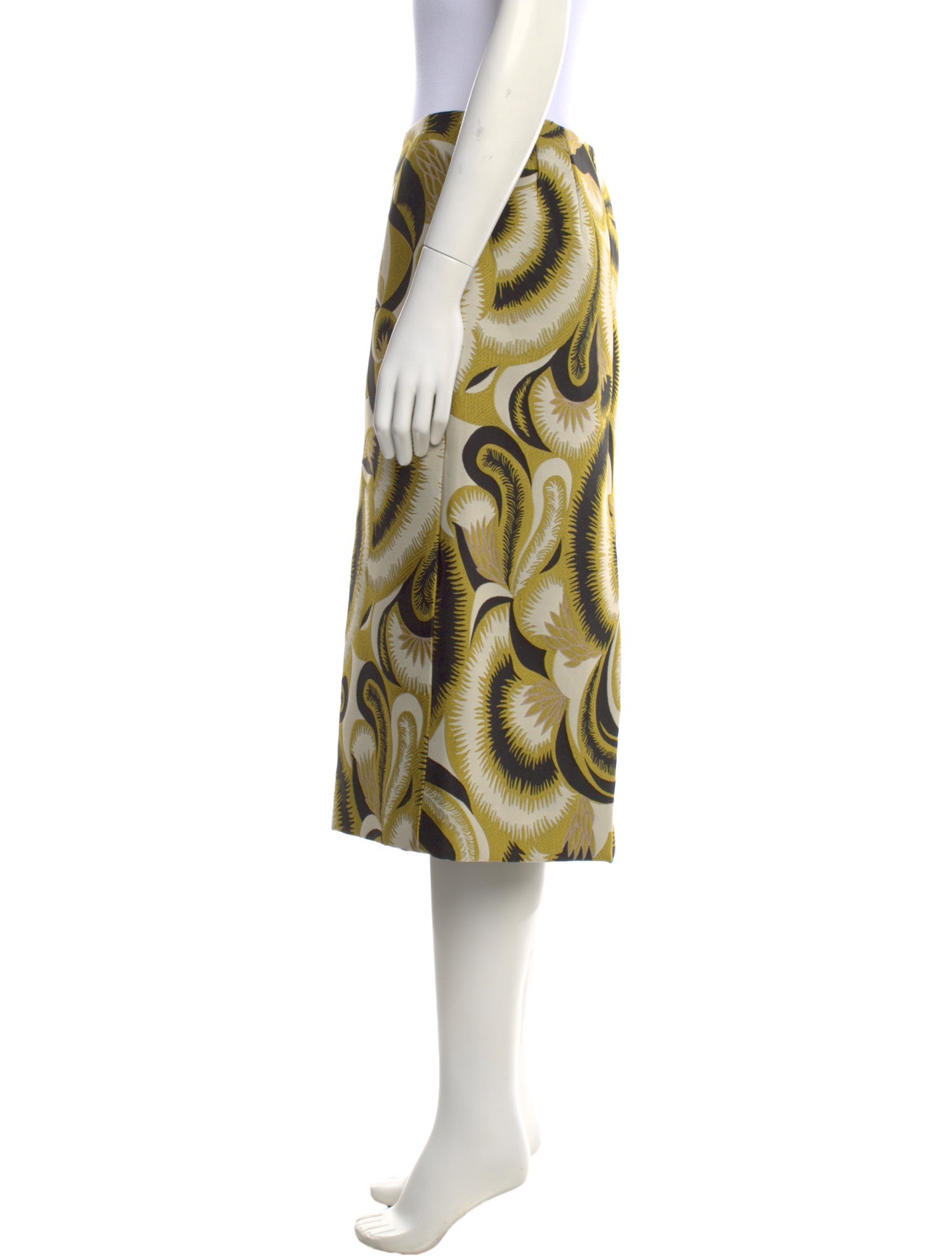 Dries Van Noten Printed Knee-Length Skirt