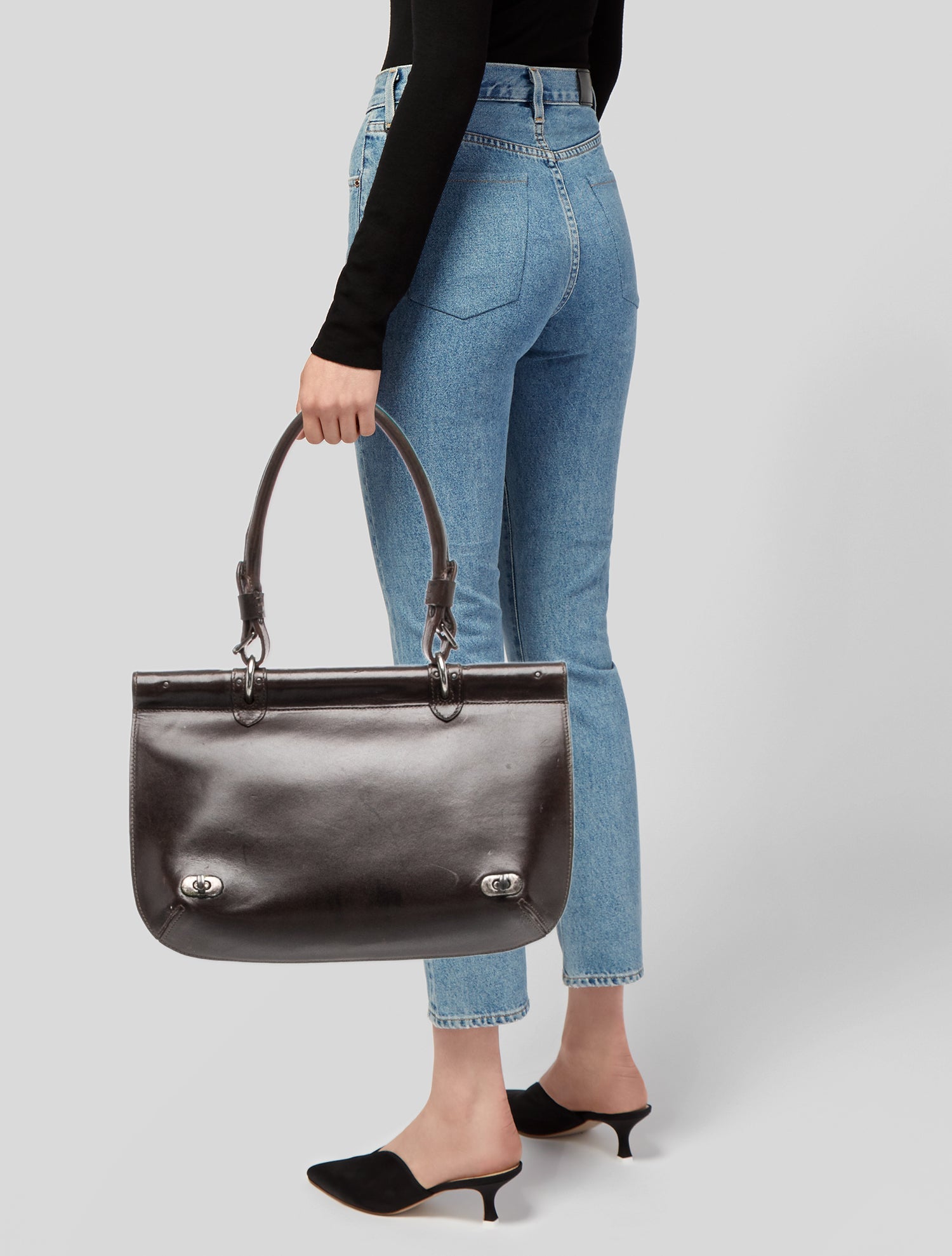 Dries Van Noten Leather Shoulder Bag