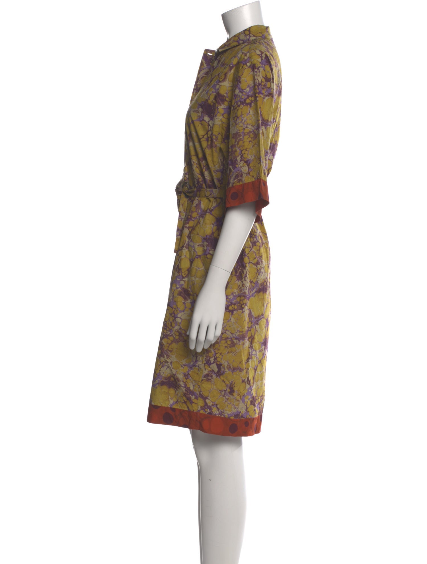 Dries Van Noten Printed Knee-Length Dress