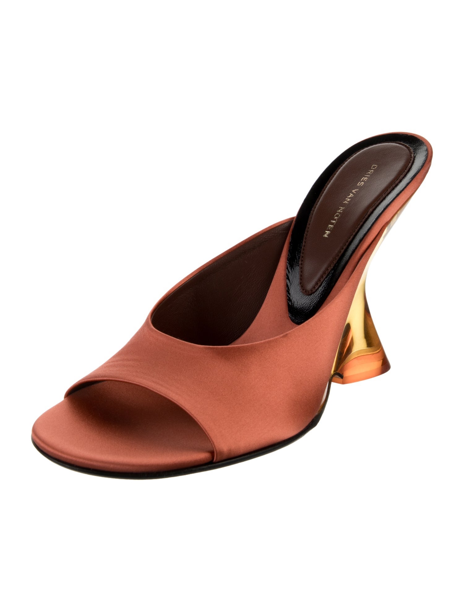 Dries Van Noten Satin Slides