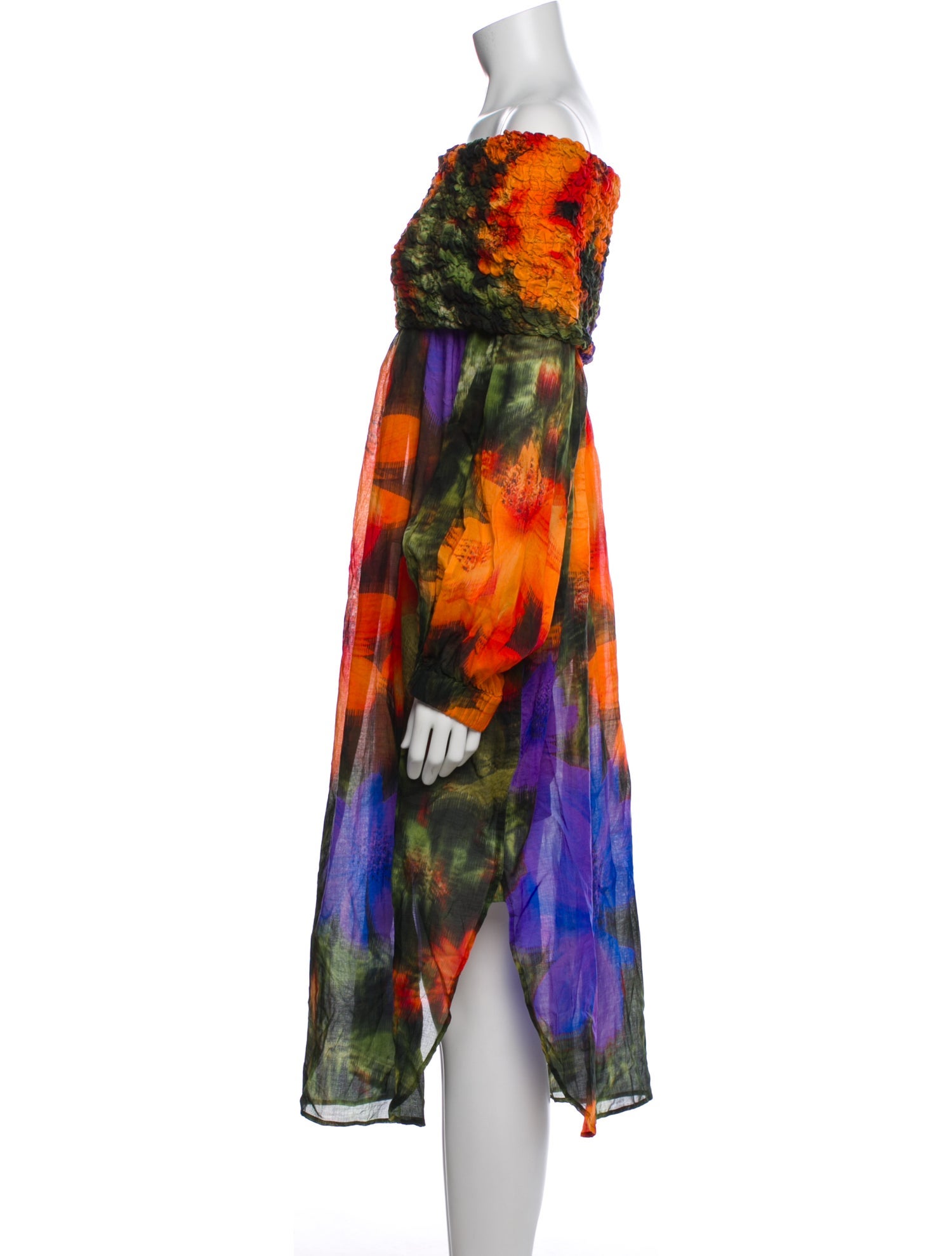 Dries Van Noten Printed Midi Length Dress