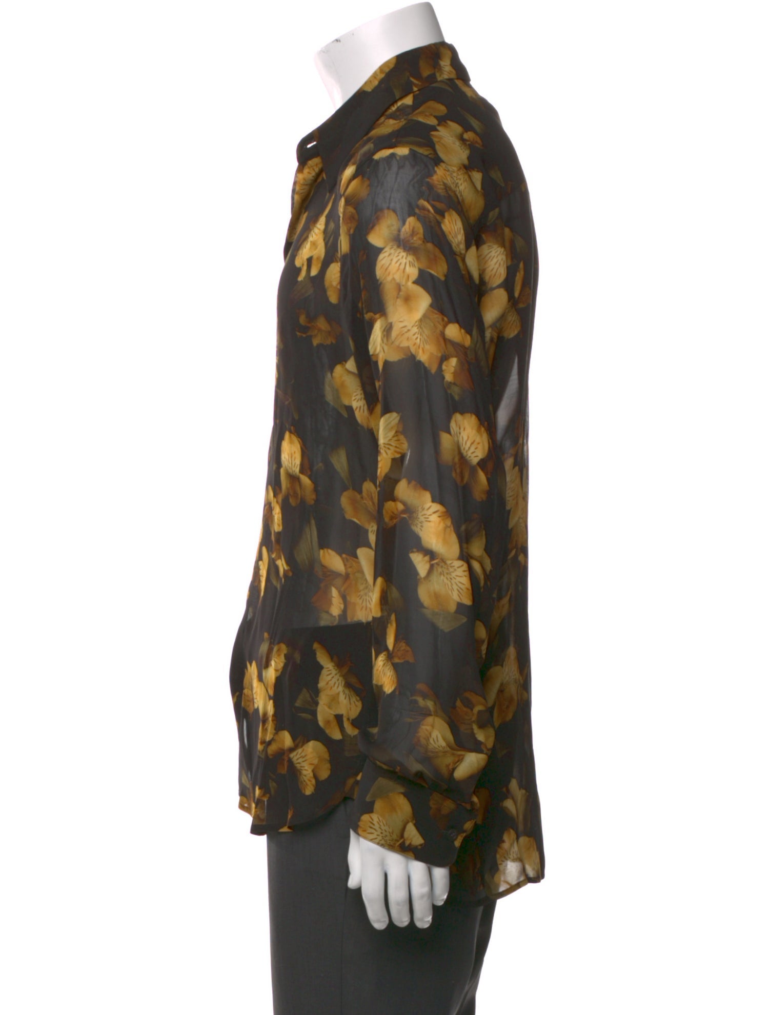 Dries Van Noten Floral Print Long Sleeve Shirt w/ Tags