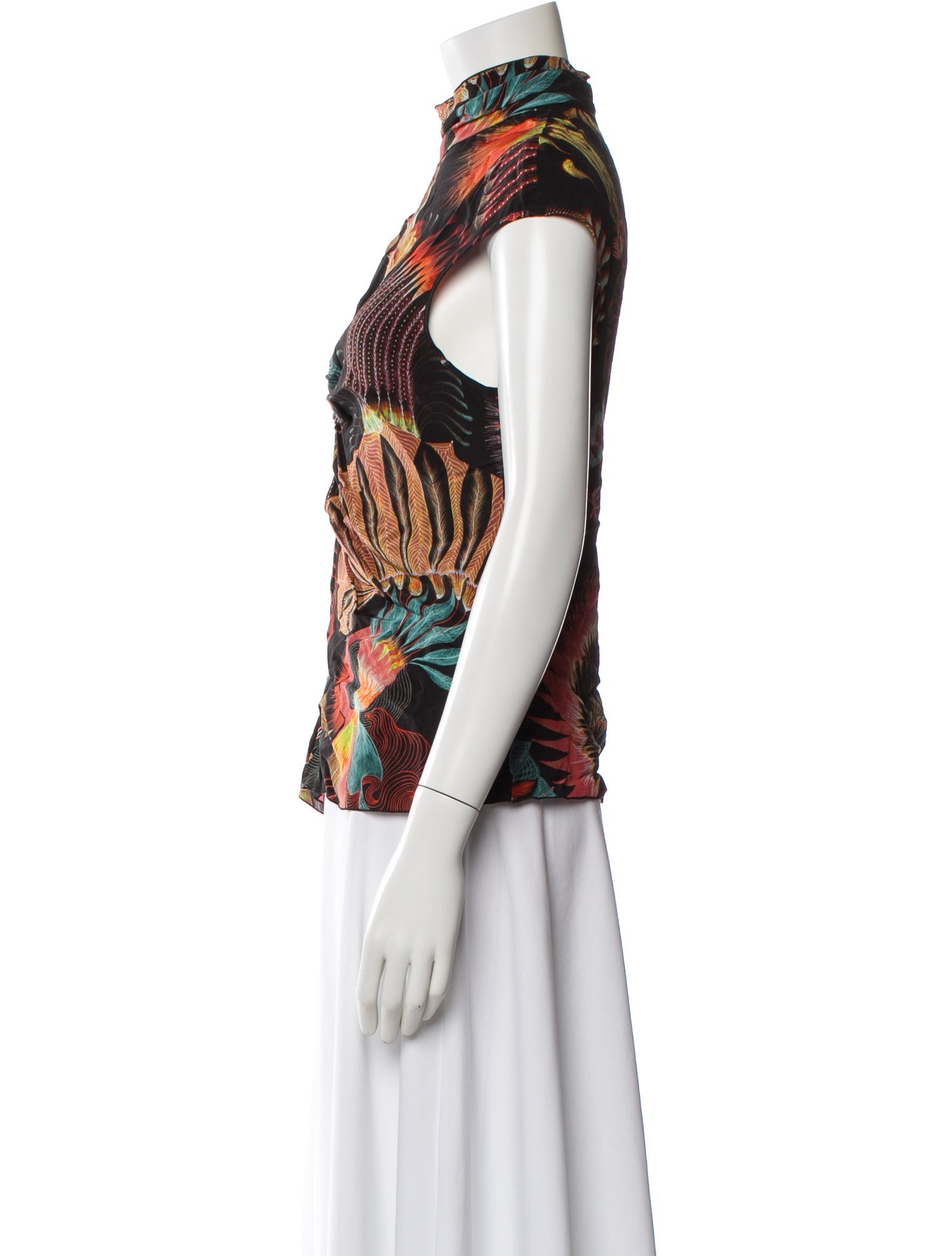 Dries Van Noten Silk Printed Top