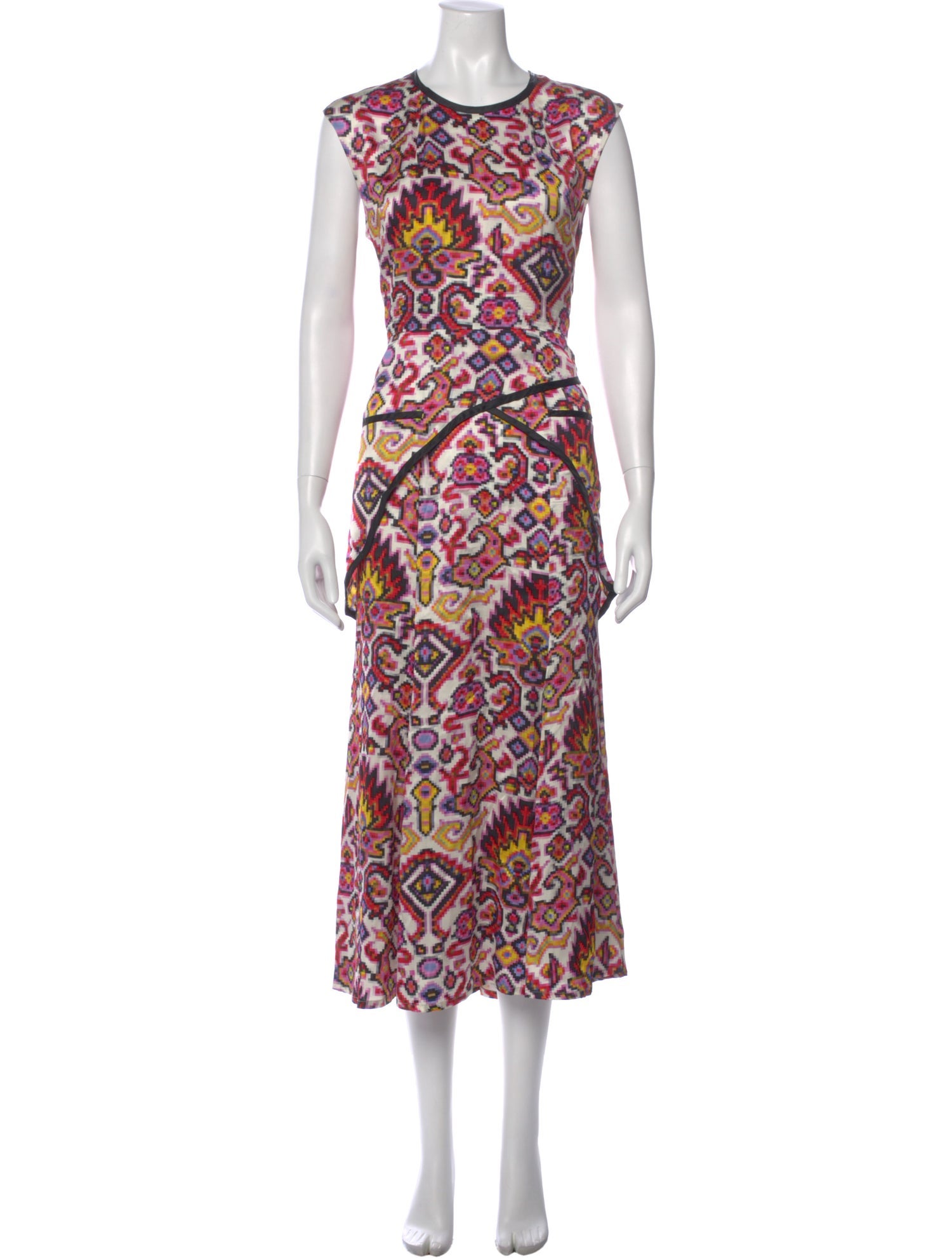 Dries Van Noten Printed Long Dress
