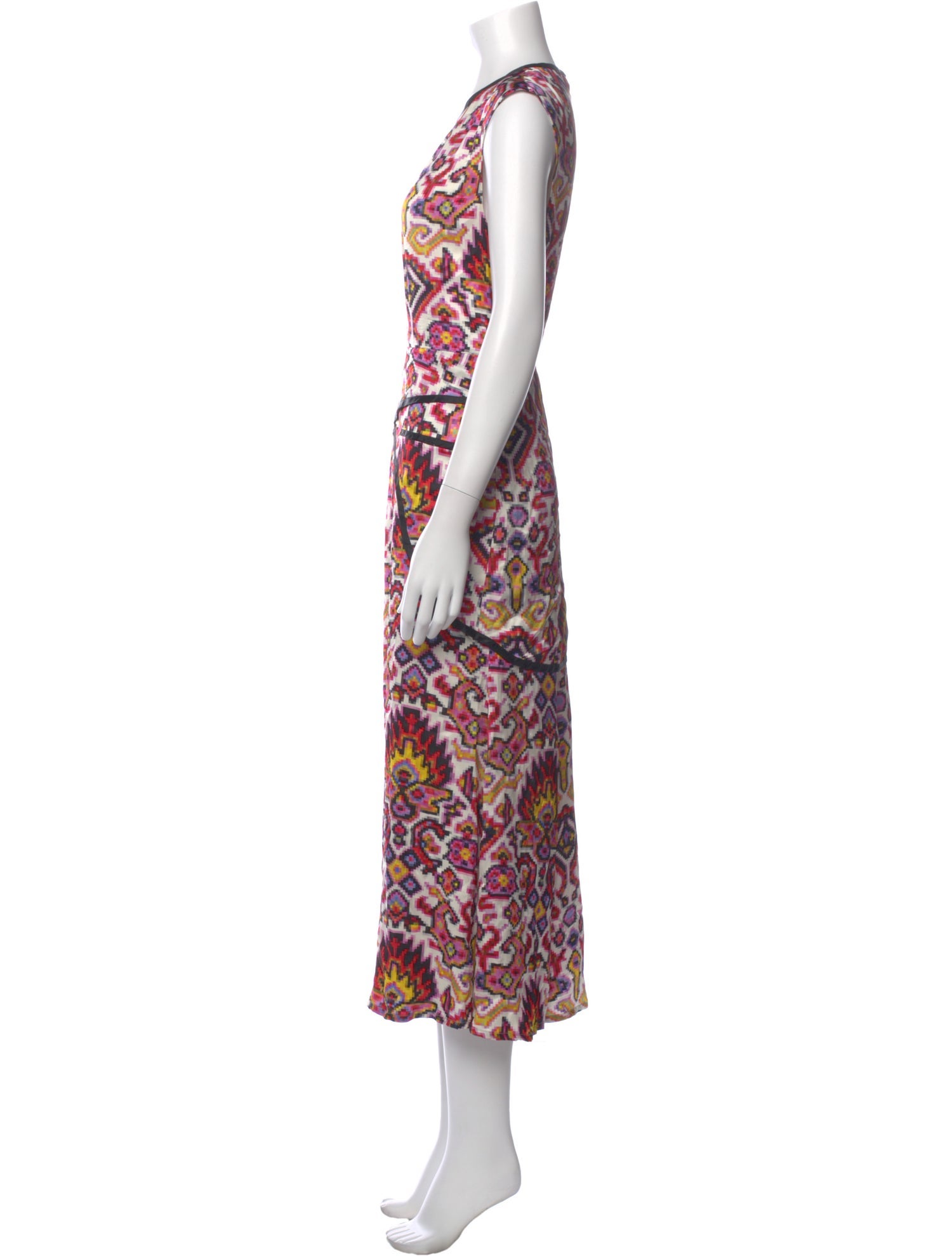 Dries Van Noten Printed Long Dress