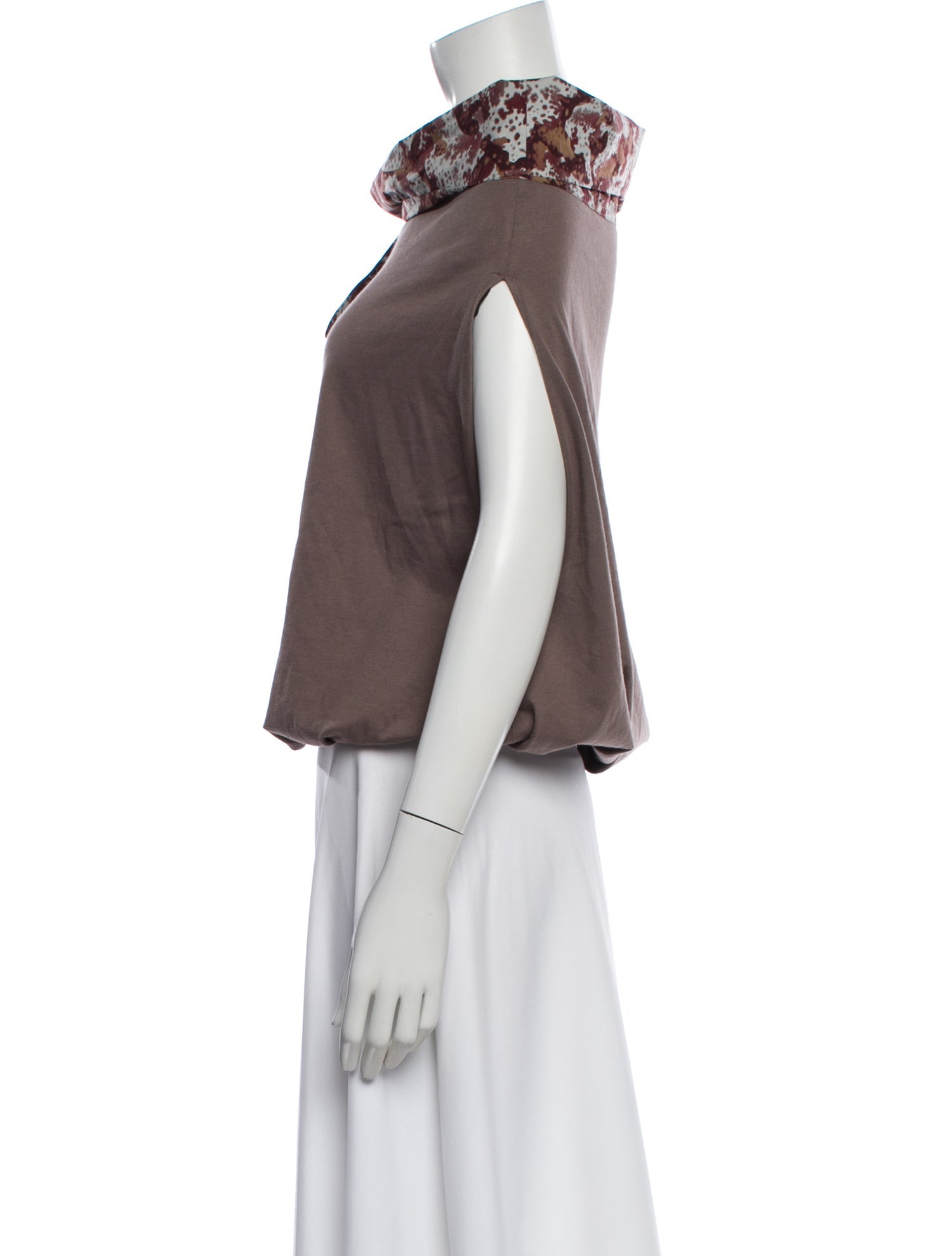 Dries Van Noten Patterned Off-The-Shoulder Top