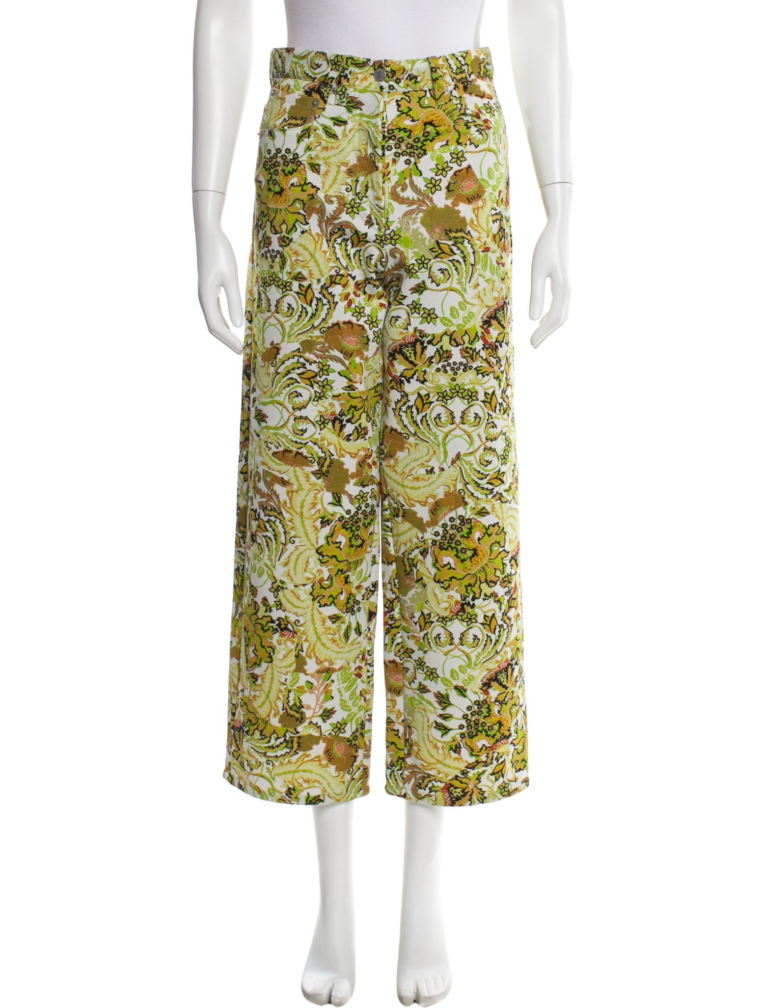 Dries Van Noten Nylon Wide Leg Pants