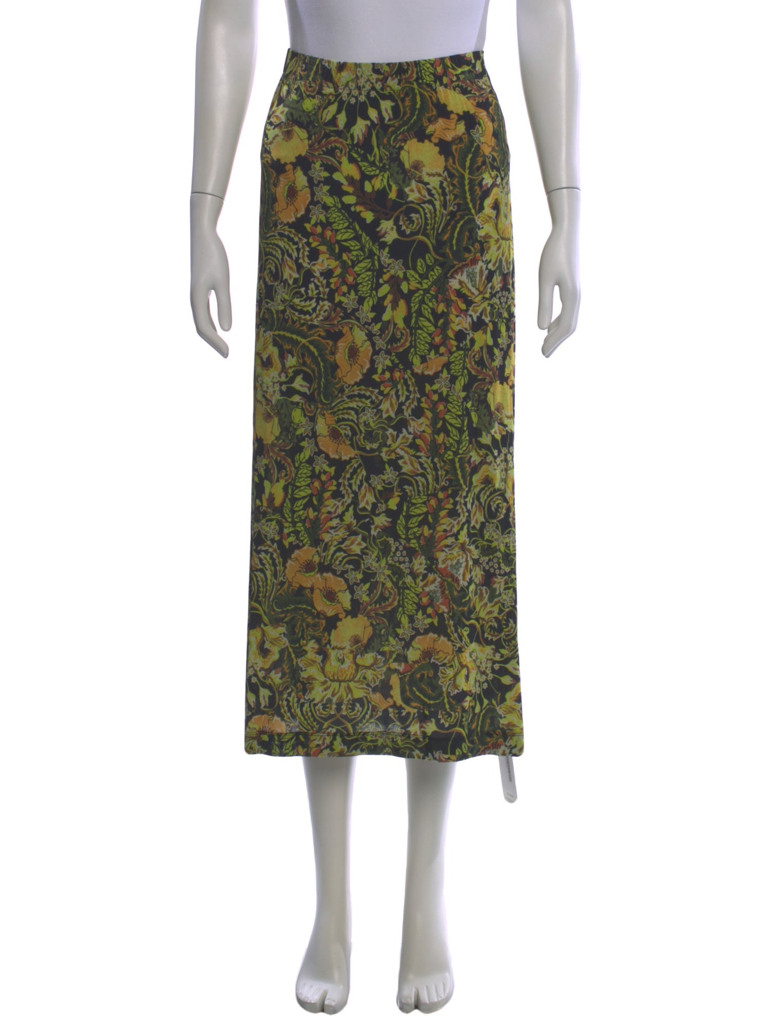 Dries Van Noten Printed Midi Length Skirt