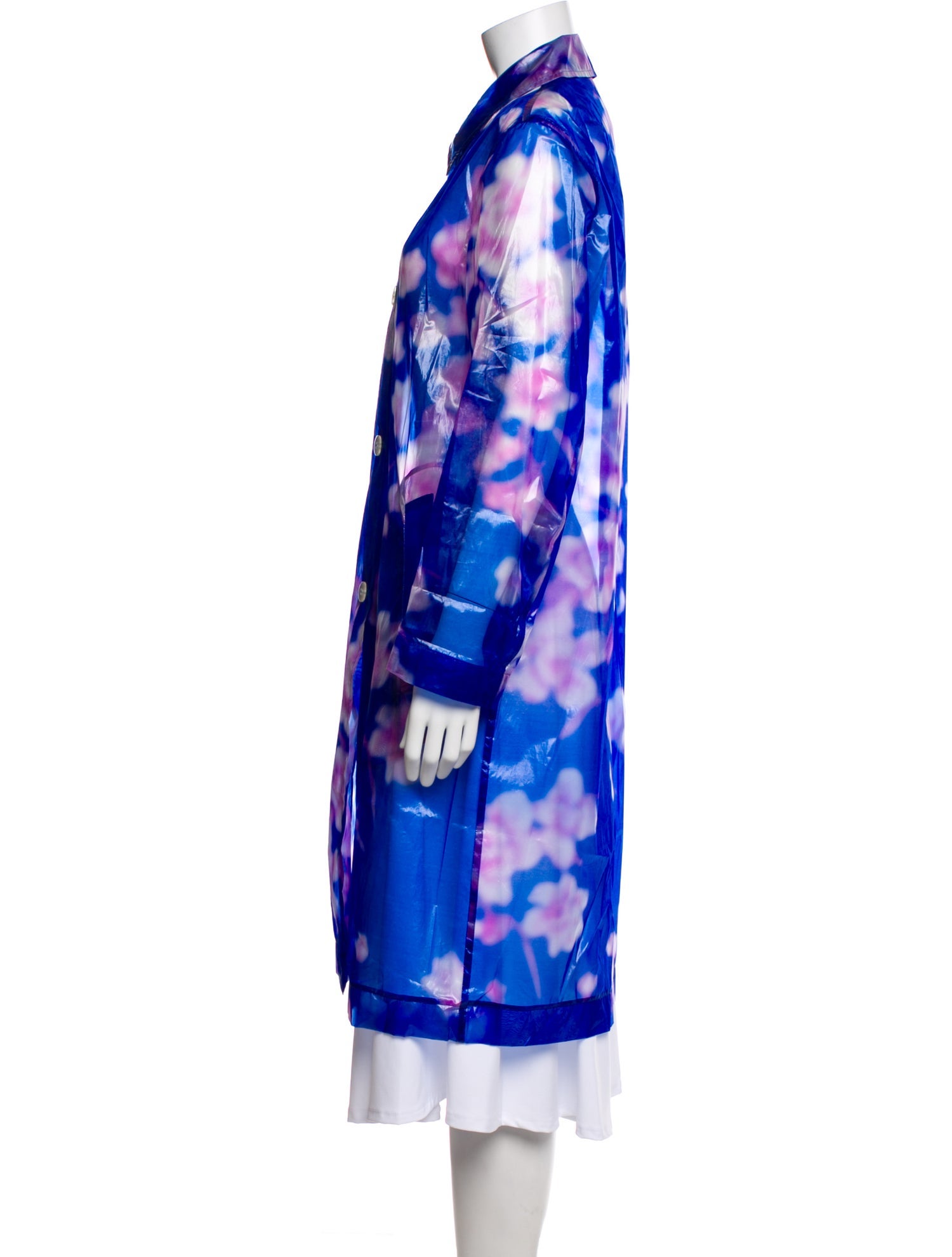 Dries Van Noten Floral Print Trench Coat