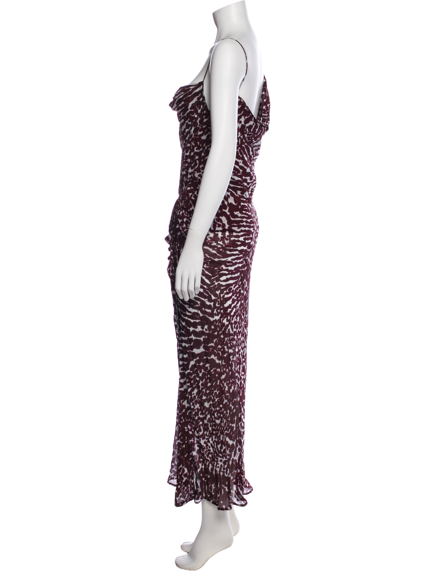 Dries Van Noten Animal Print Long Dress