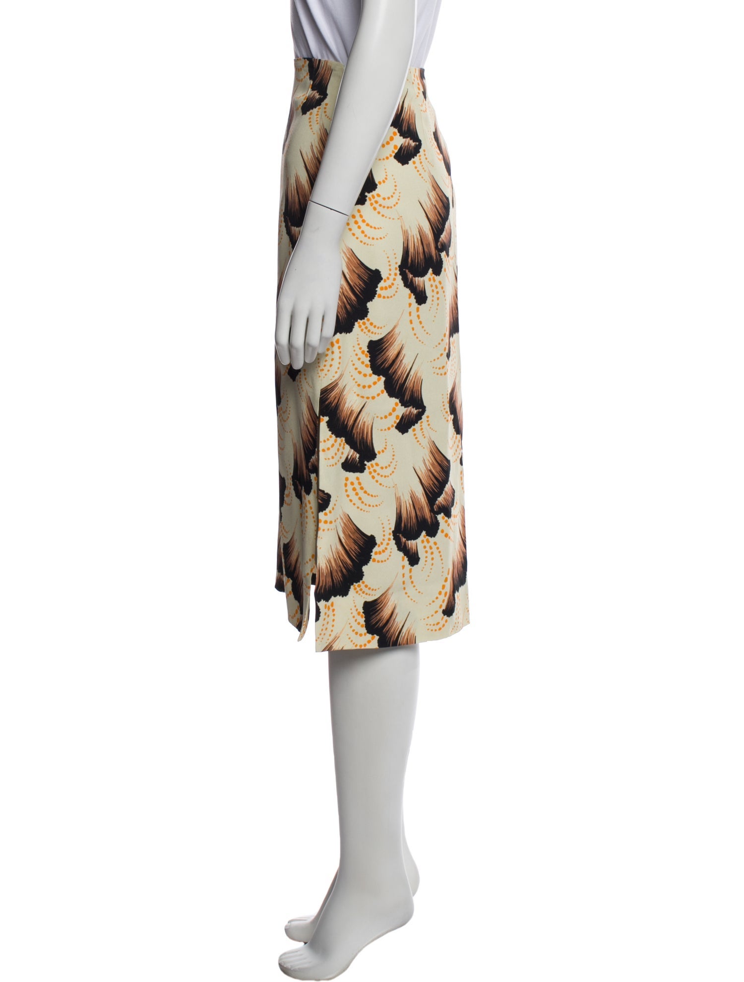 Dries Van Noten Printed Knee-Length Skirt