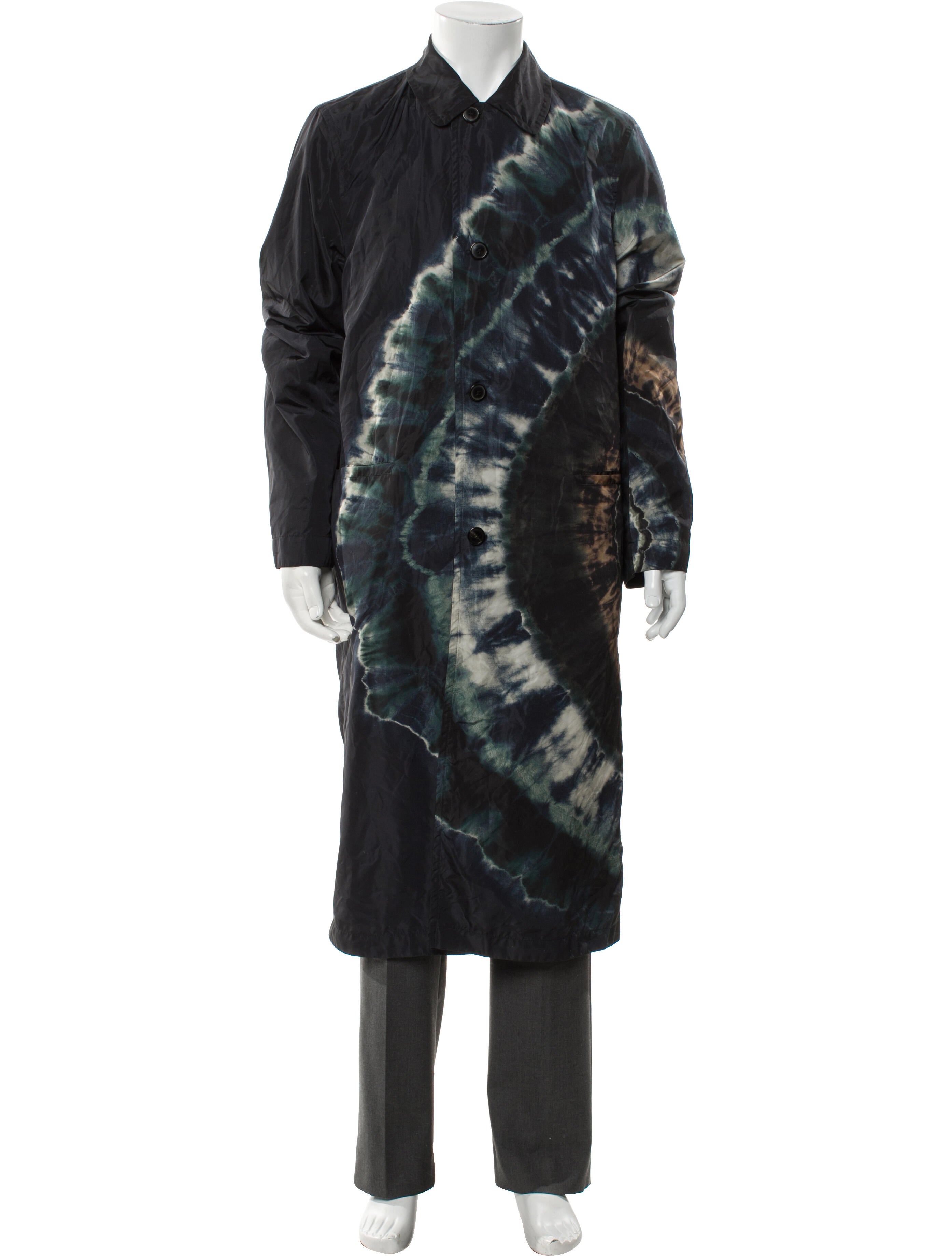 Dries Van Noten Tie-Dye Print Parka