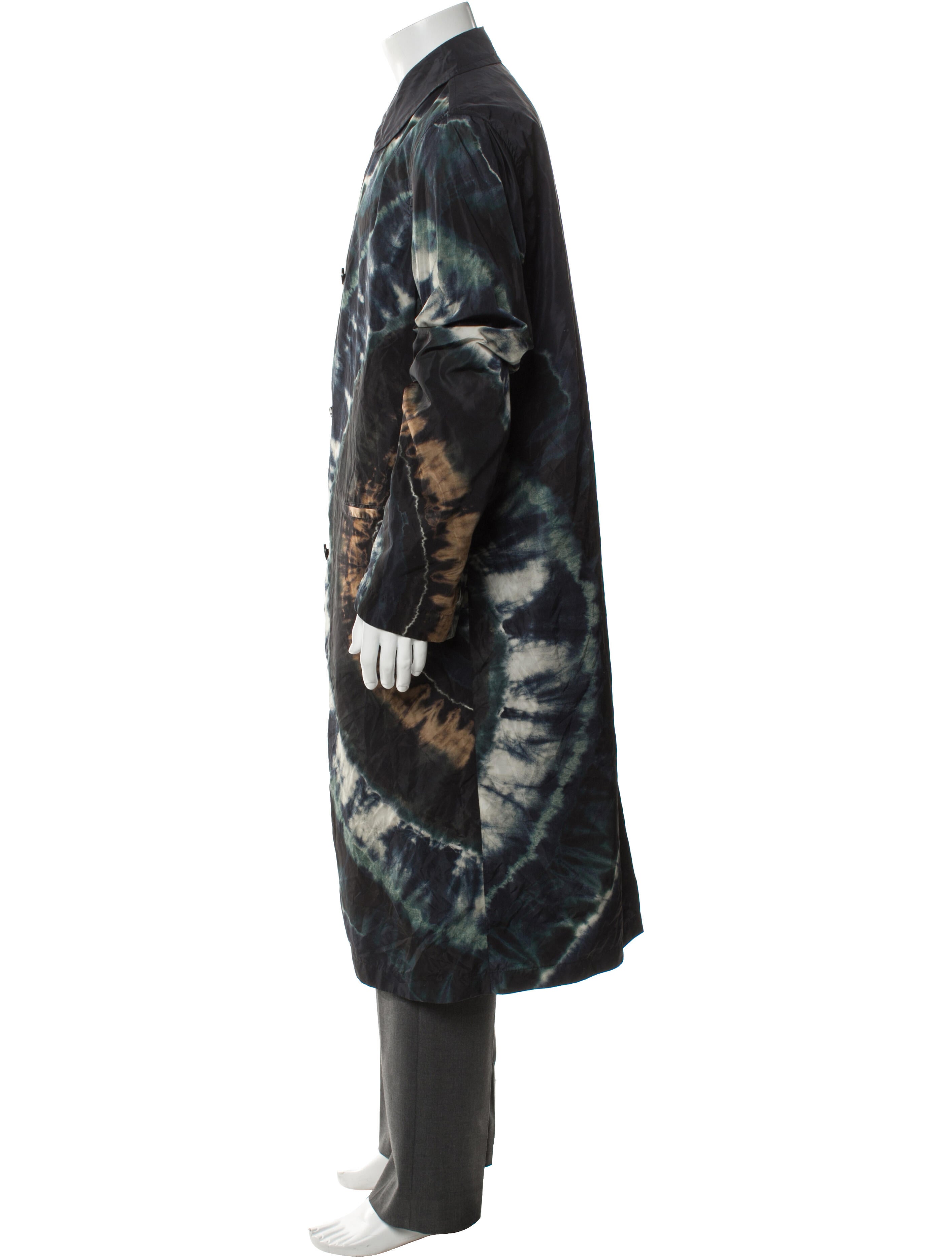 Dries Van Noten Tie-Dye Print Parka