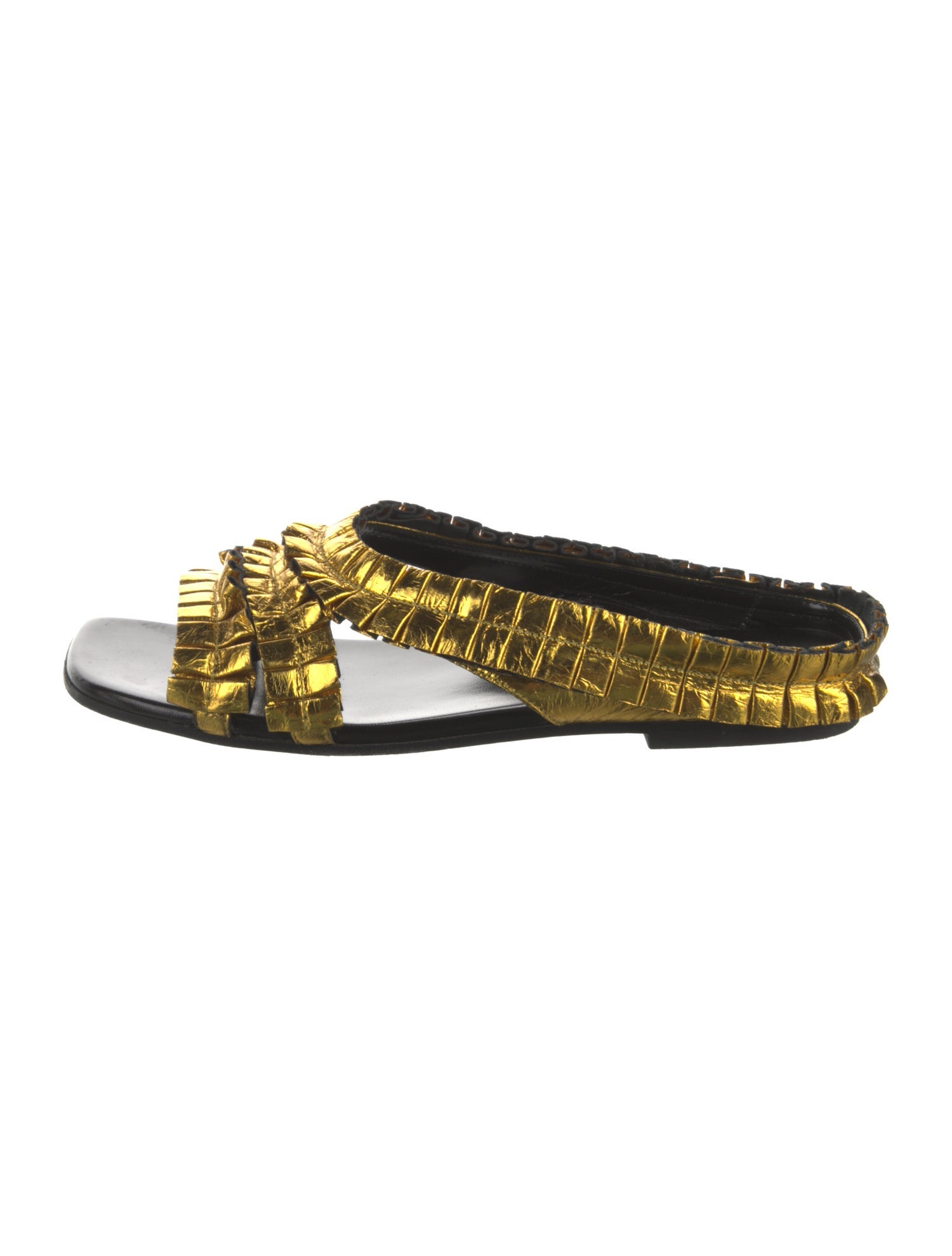 Dries Van Noten Leather Slides