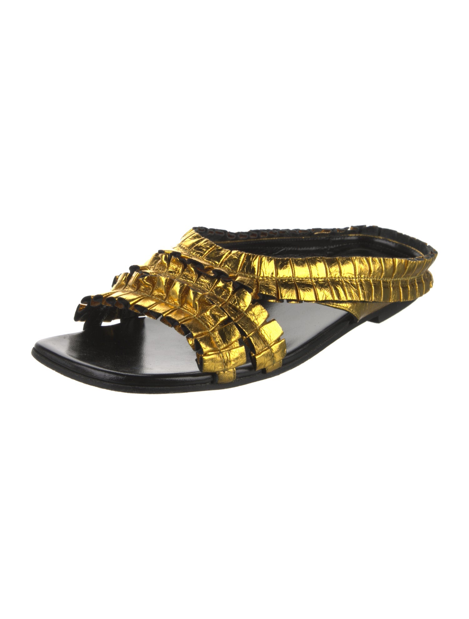 Dries Van Noten Leather Slides