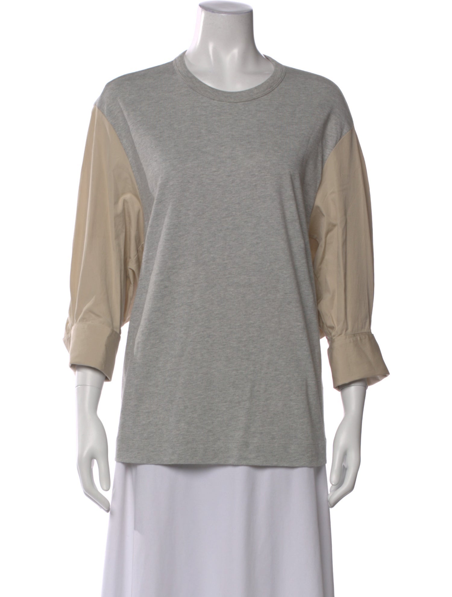 Dries Van Noten Crew Neck Three-Quarter Sleeve Top