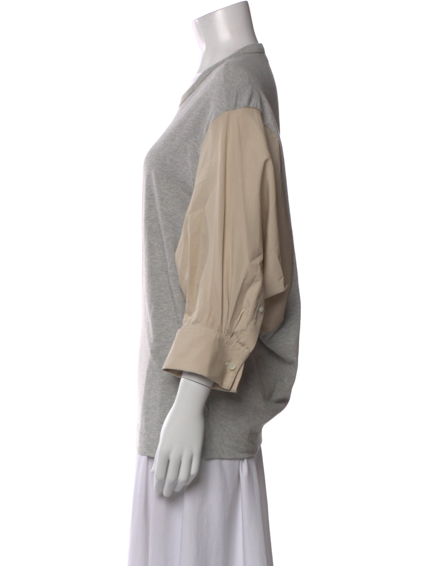 Dries Van Noten Crew Neck Three-Quarter Sleeve Top