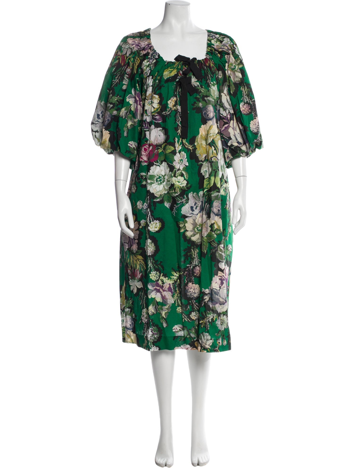 Dries Van Noten Floral Print Midi Length Dress w/ Tags