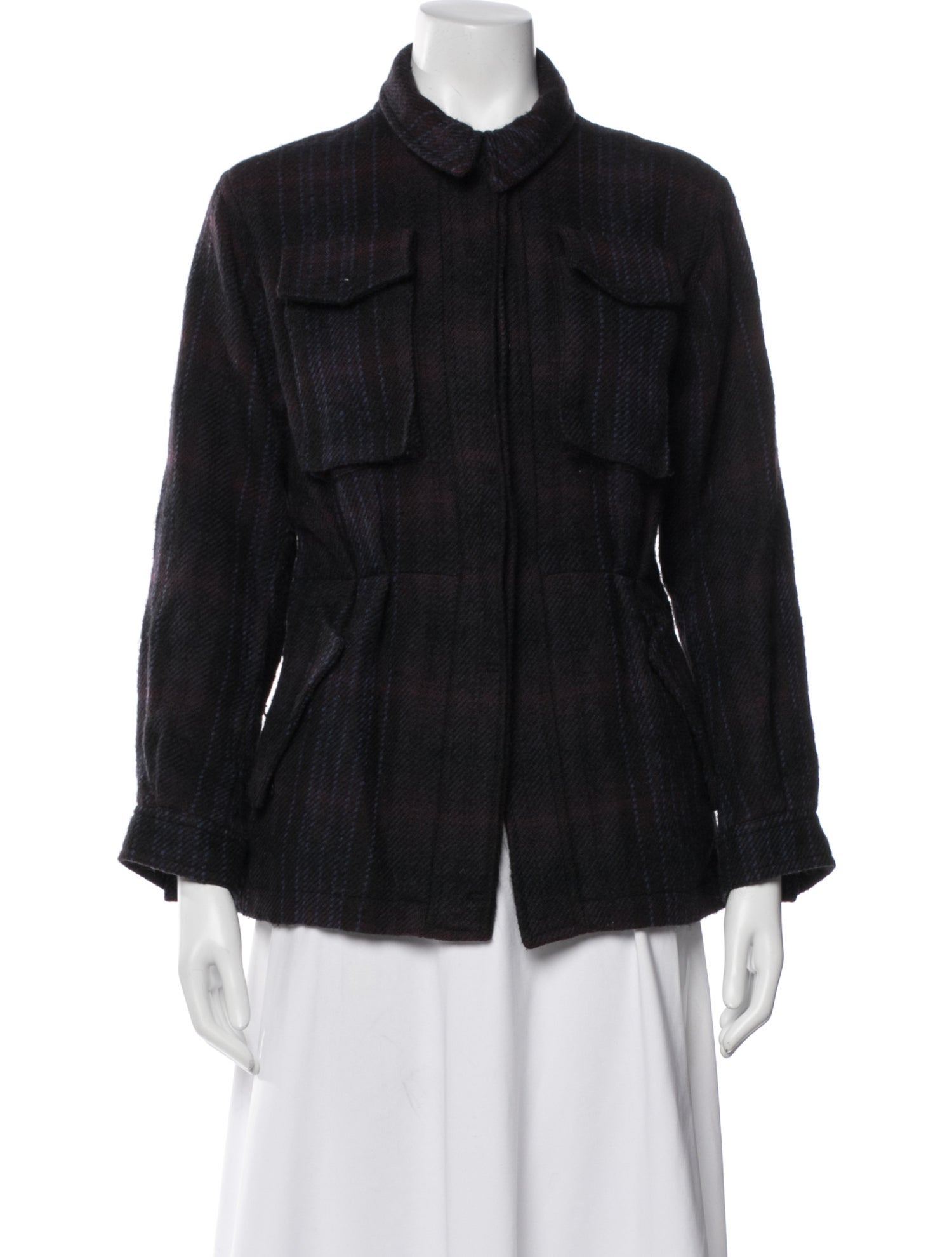 Dries Van Noten Plaid Print Jacket